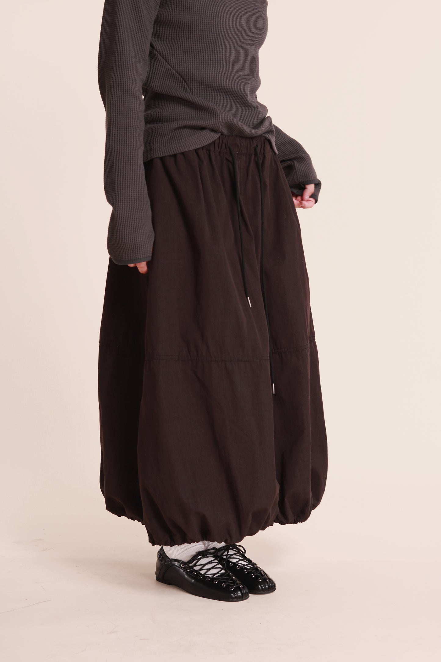 Winter Bubble Cloud Skirt (Black)