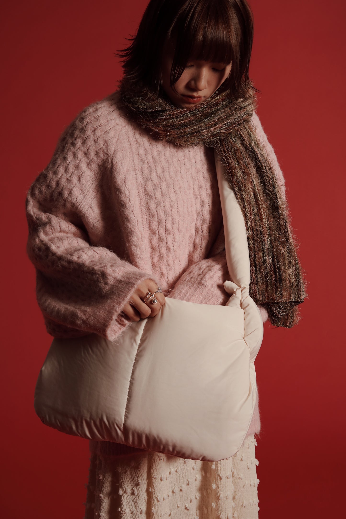 Doll Cloud Bag (Black/Brown/Ivory)