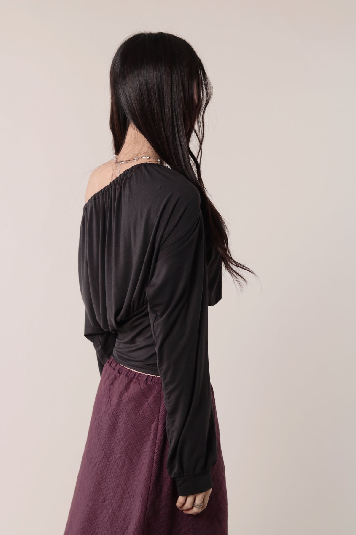 Luna Gathered Top (Black)