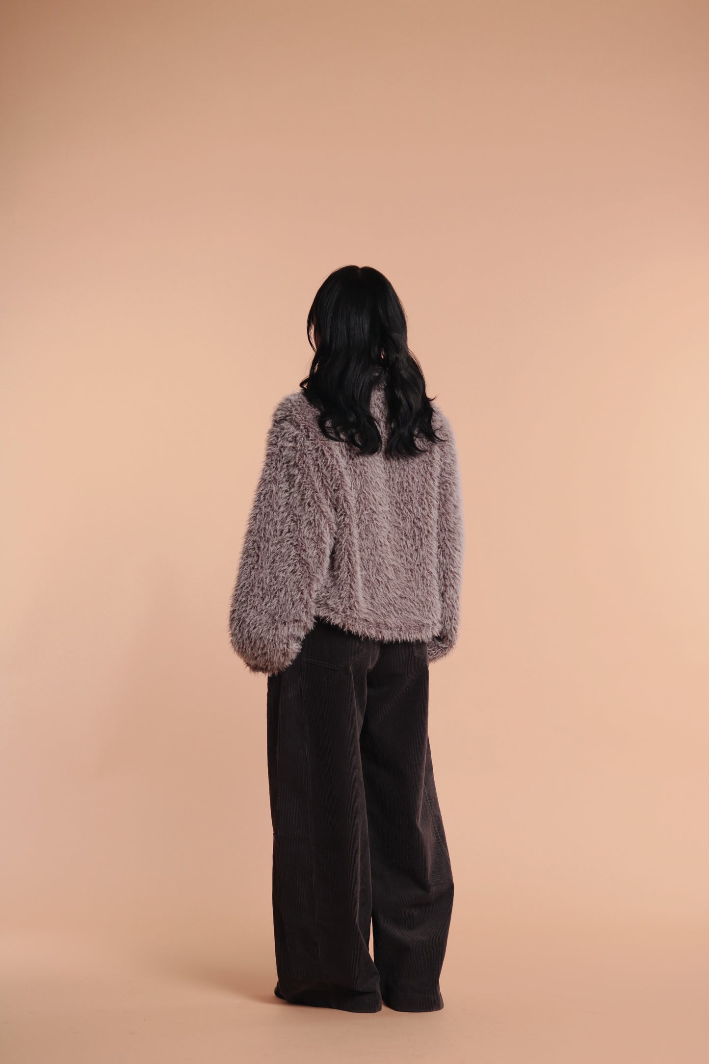 Fluffy Cardigan (Grey)