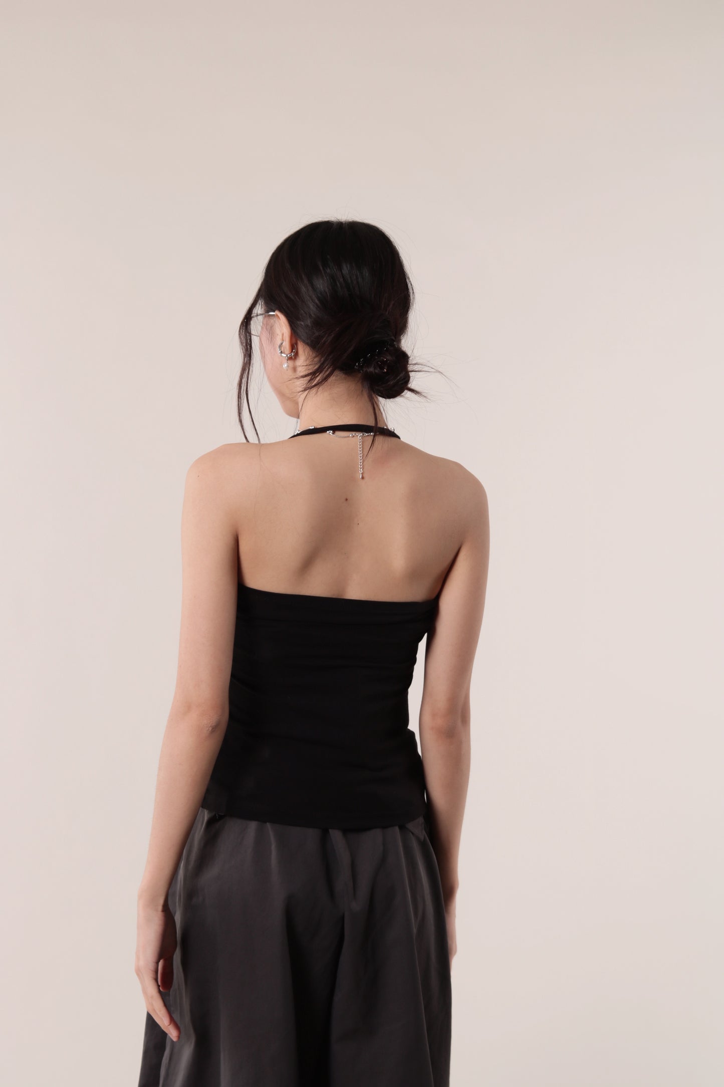Halter Bra Top (Black)