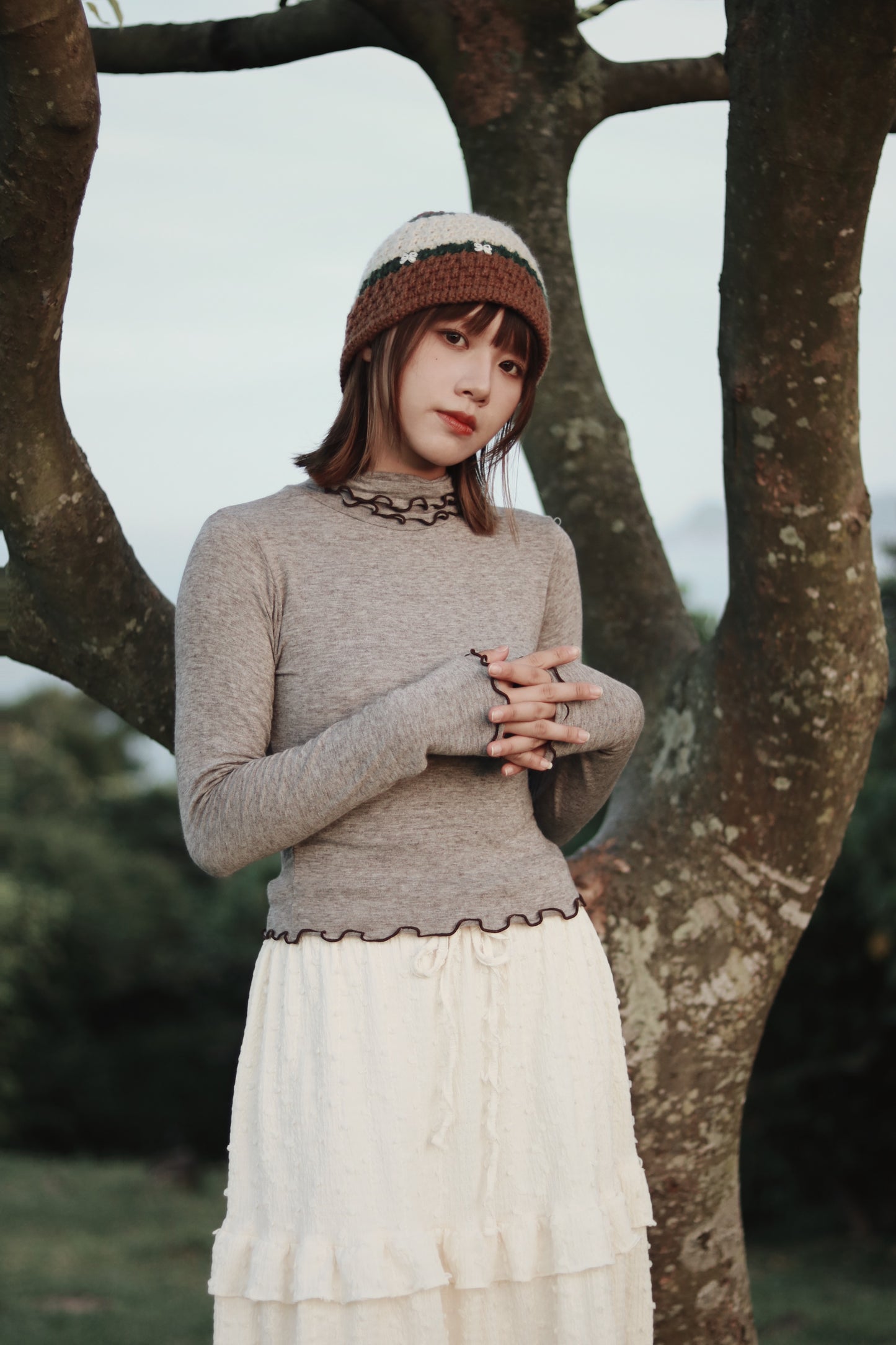 Double Fafa Top (Brown)