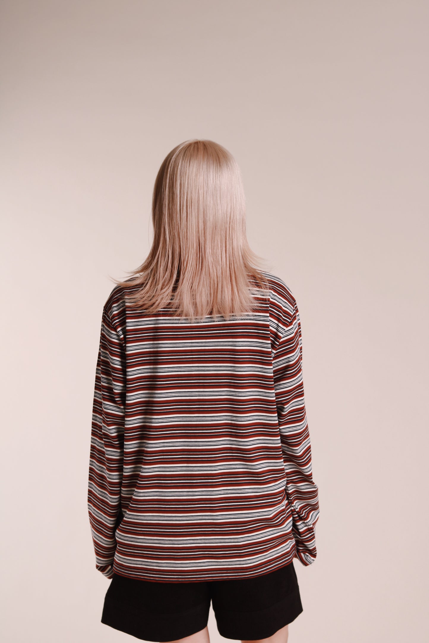 Striped Polo Top (Wine)