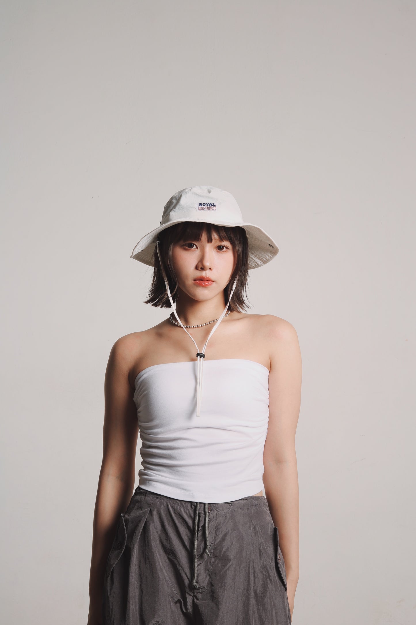 Gathered Tube Top (White)