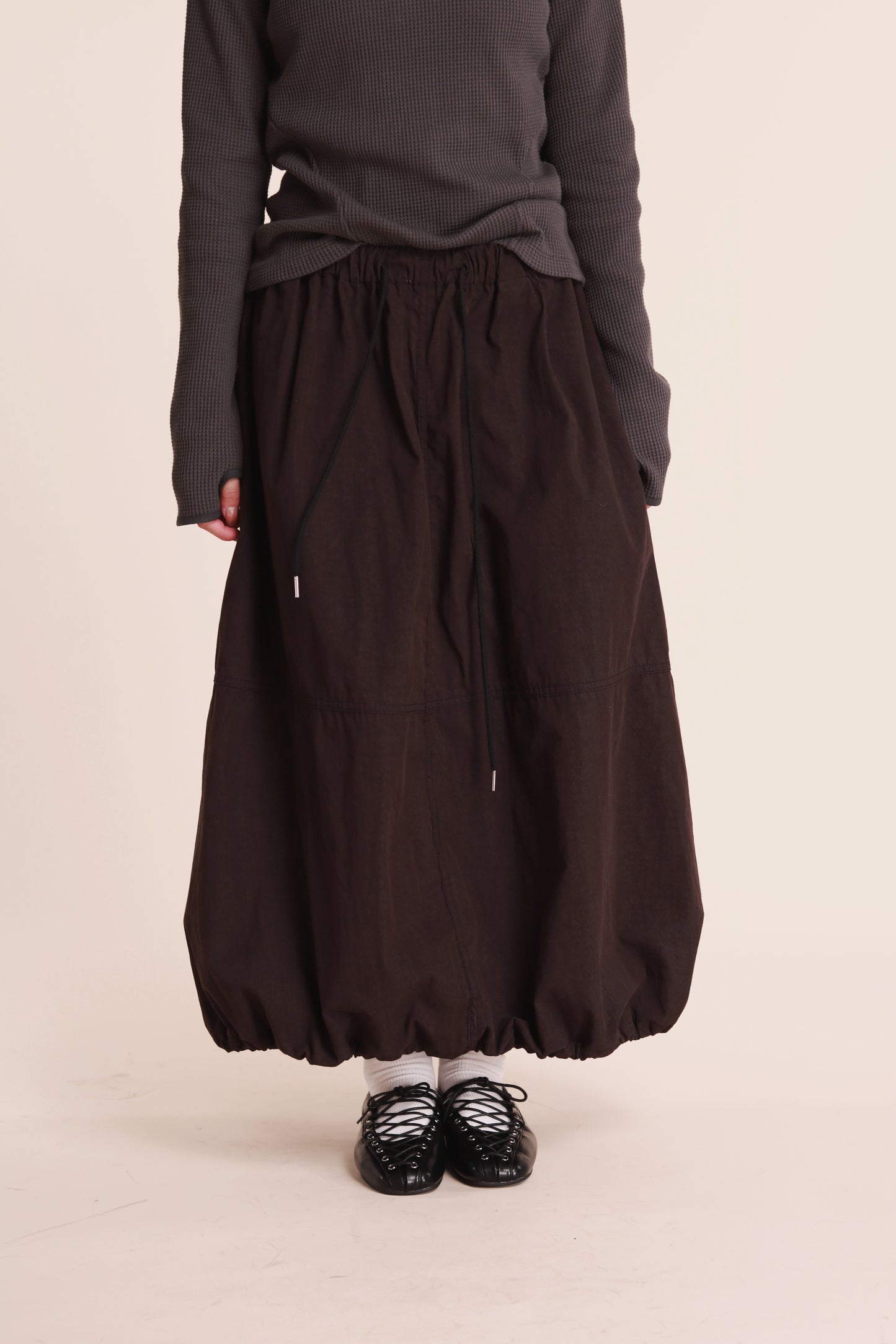 Winter Bubble Cloud Skirt (Black)