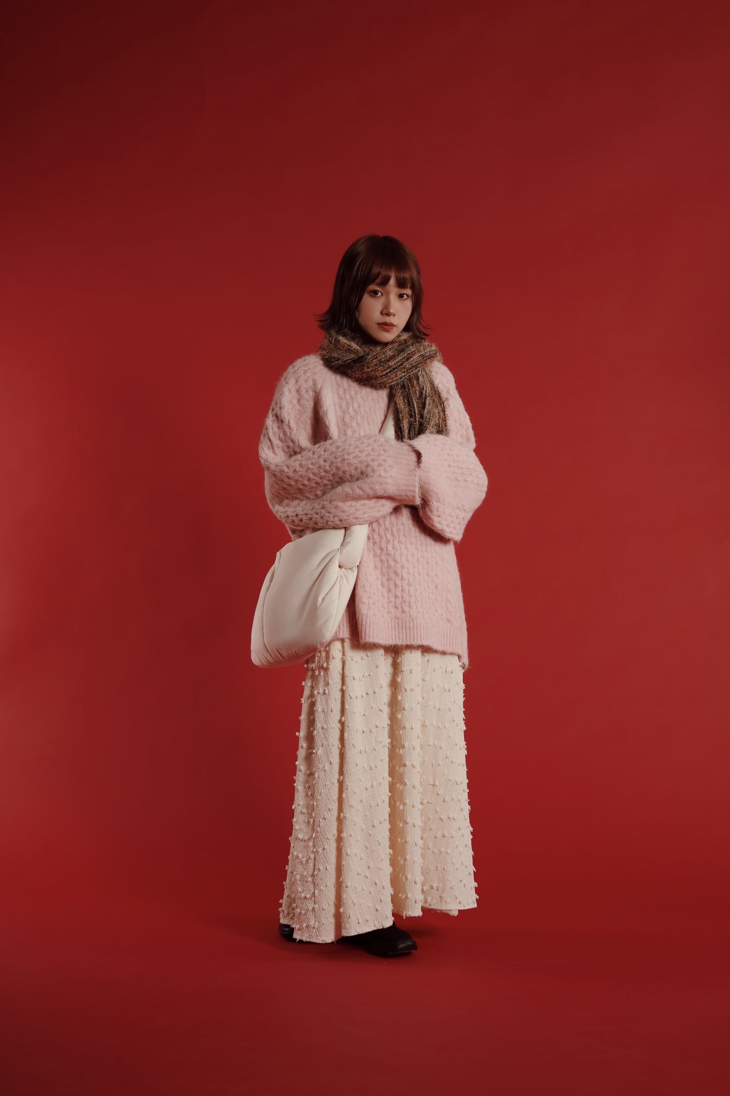 Doll Cloud Bag (Black/Brown/Ivory)