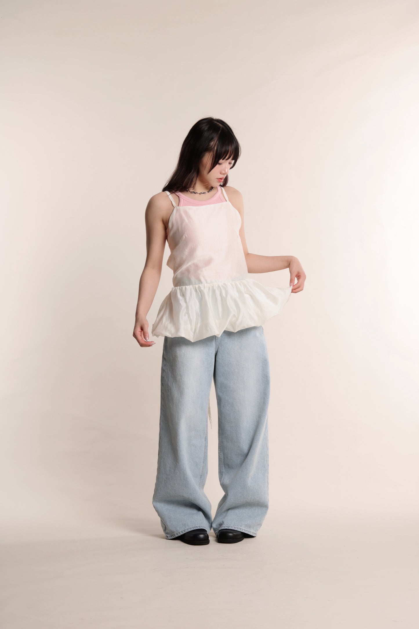 Ribbed Slim Bra Top (Pink)