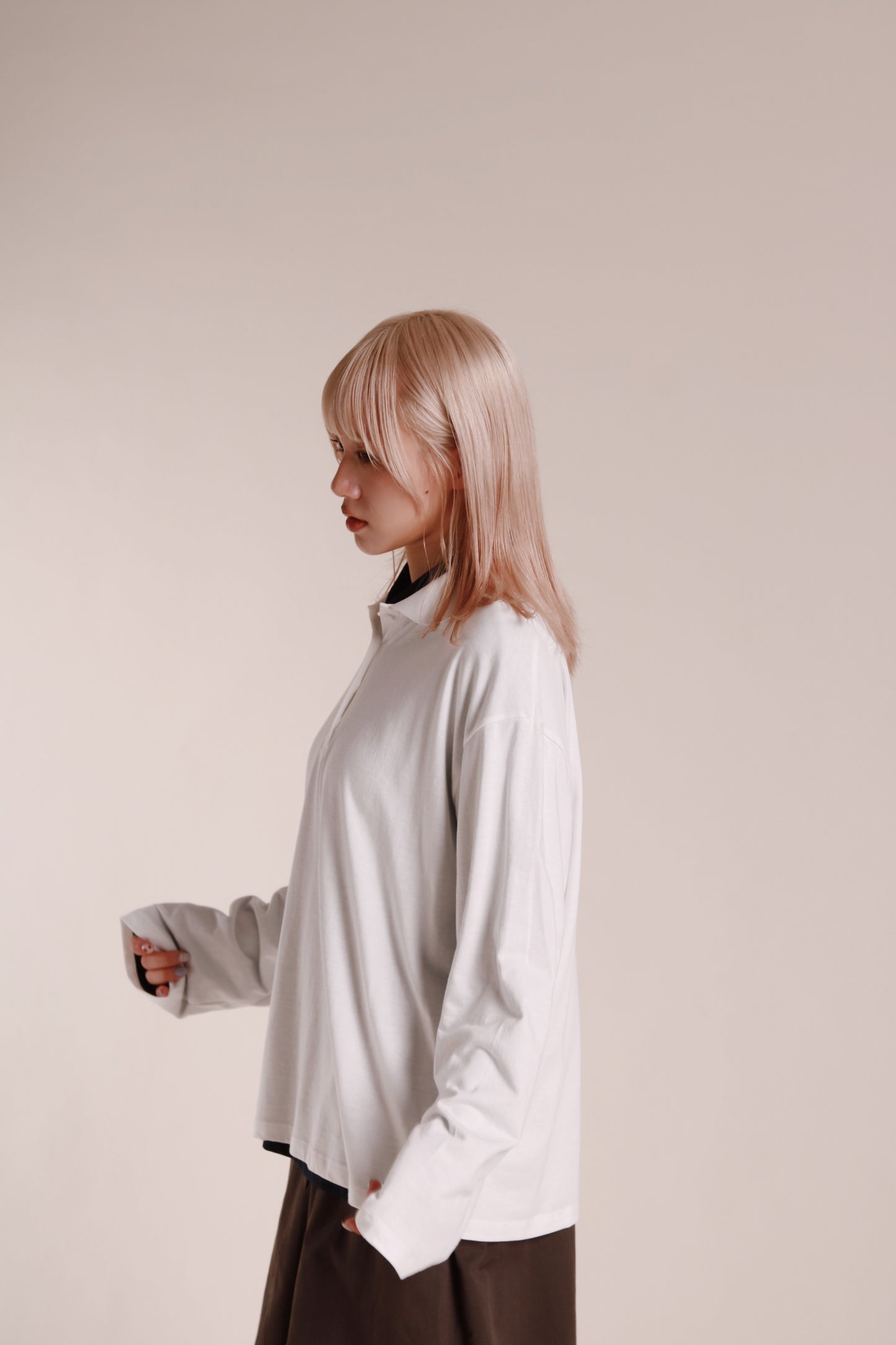 Autumn Polo Top (White)