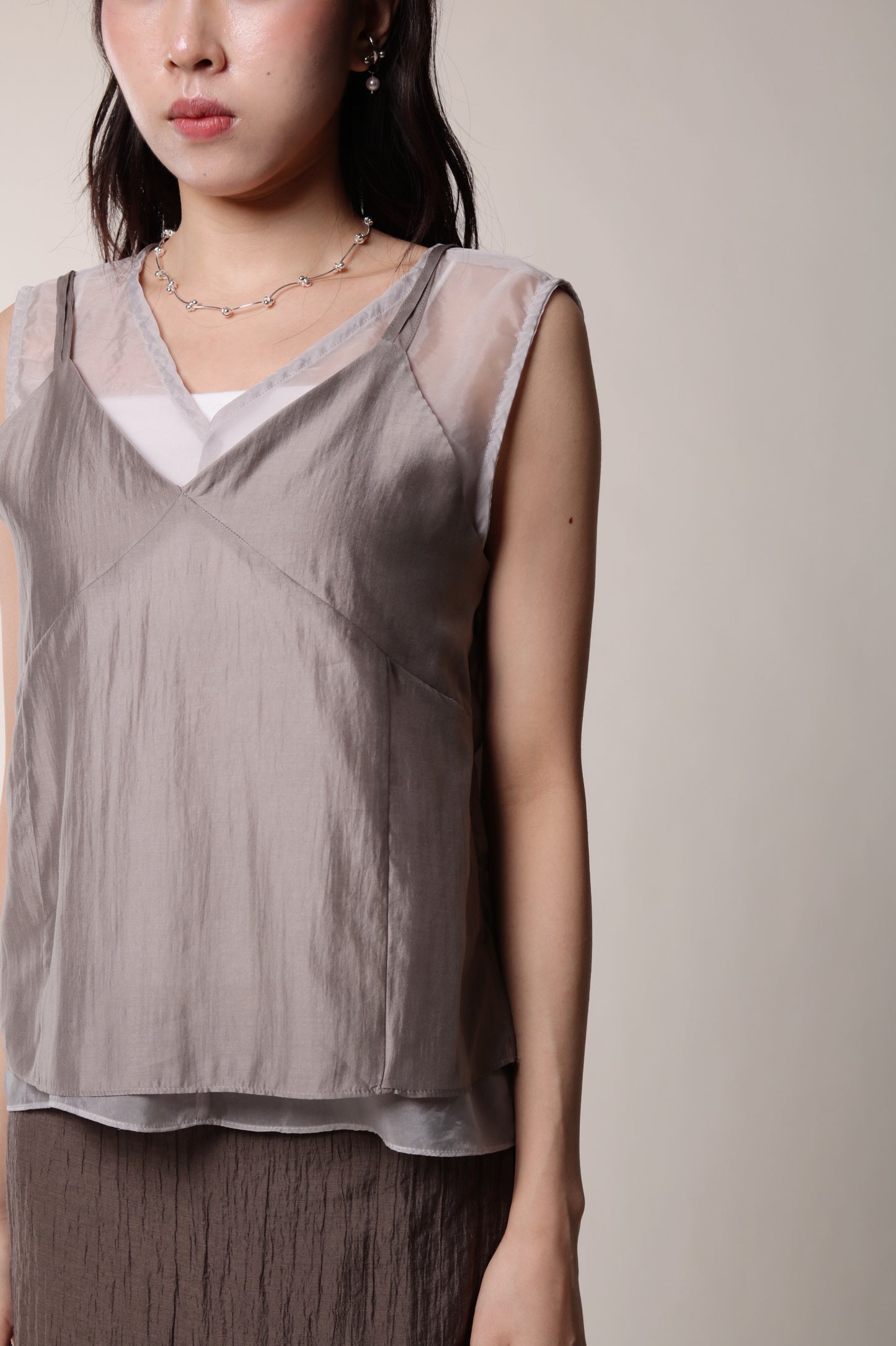 Chaya Layered Top (Beige)
