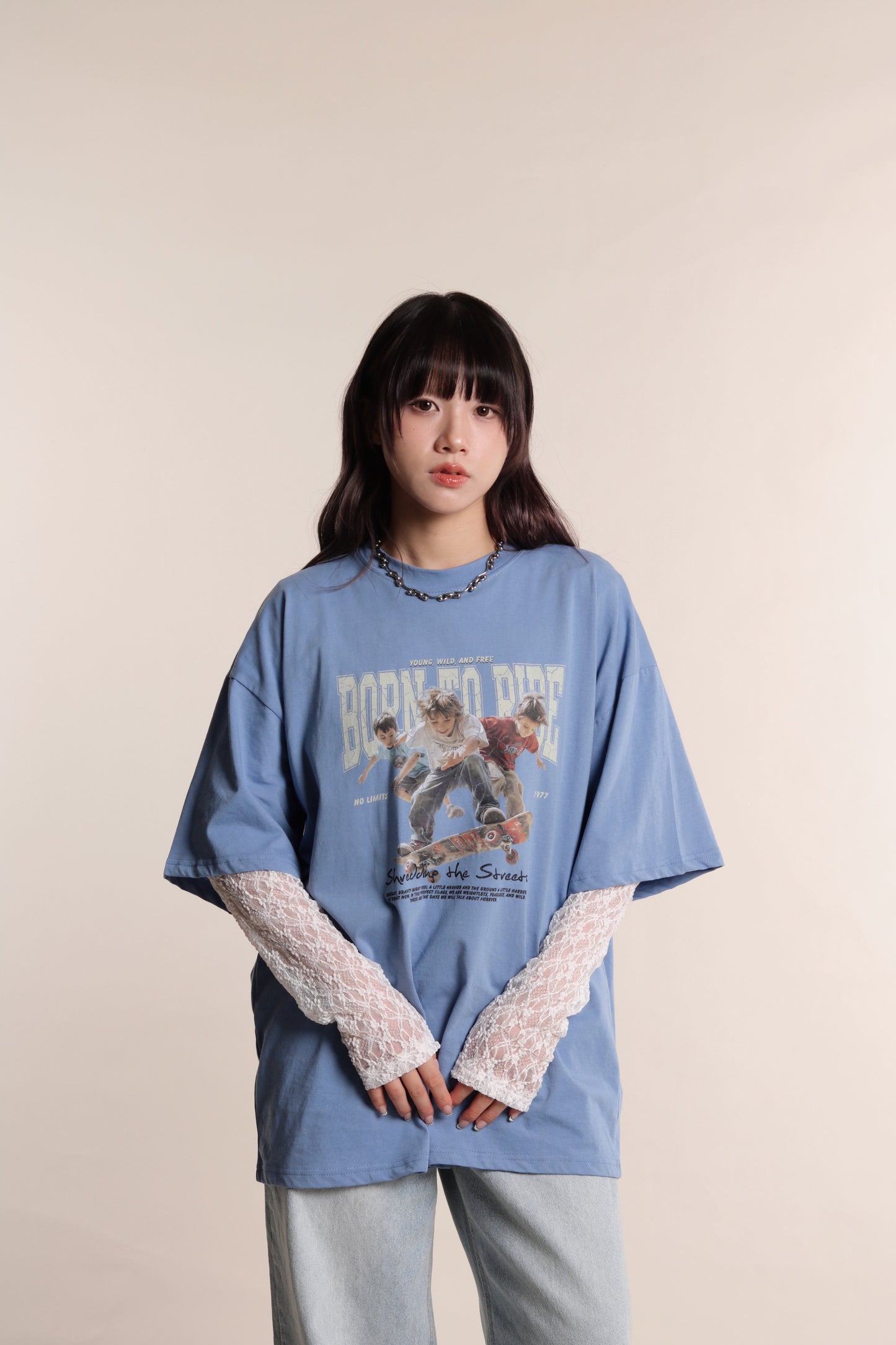 Born To Ride Tee (Blue)