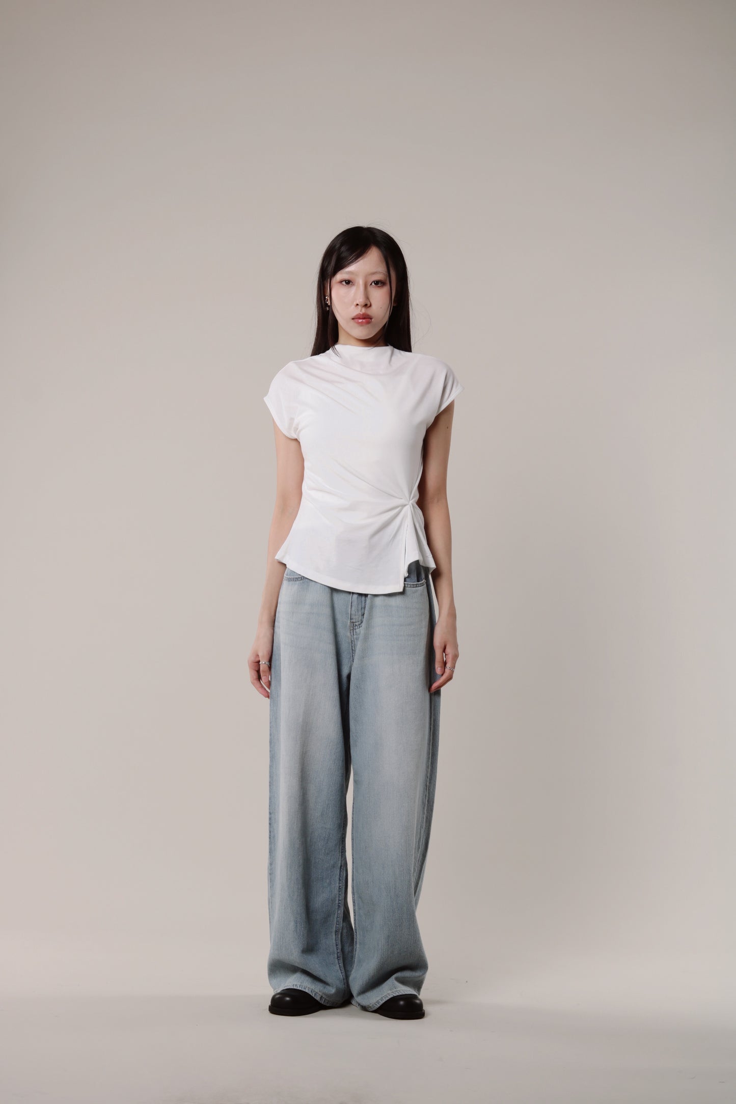 Borg Gathered Tee (Ivory)