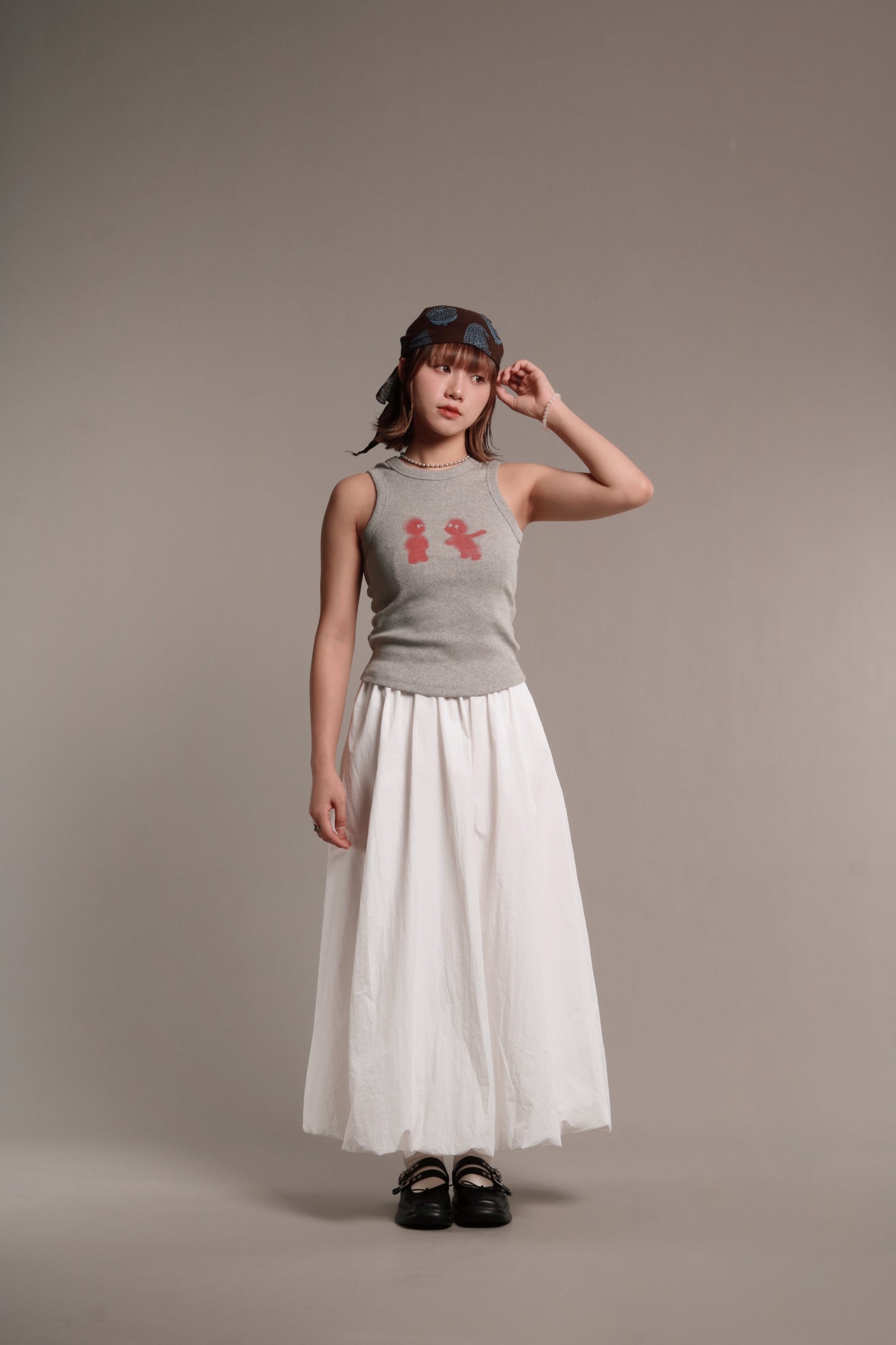 Kid Sleeveless Top (Grey)