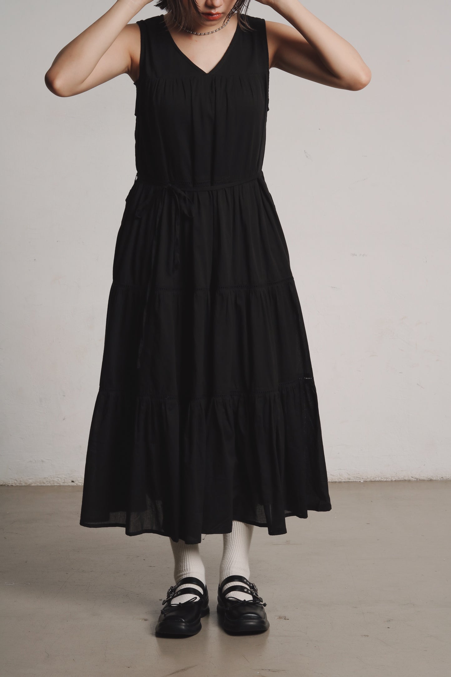 Doll Tiered Dress (Black)