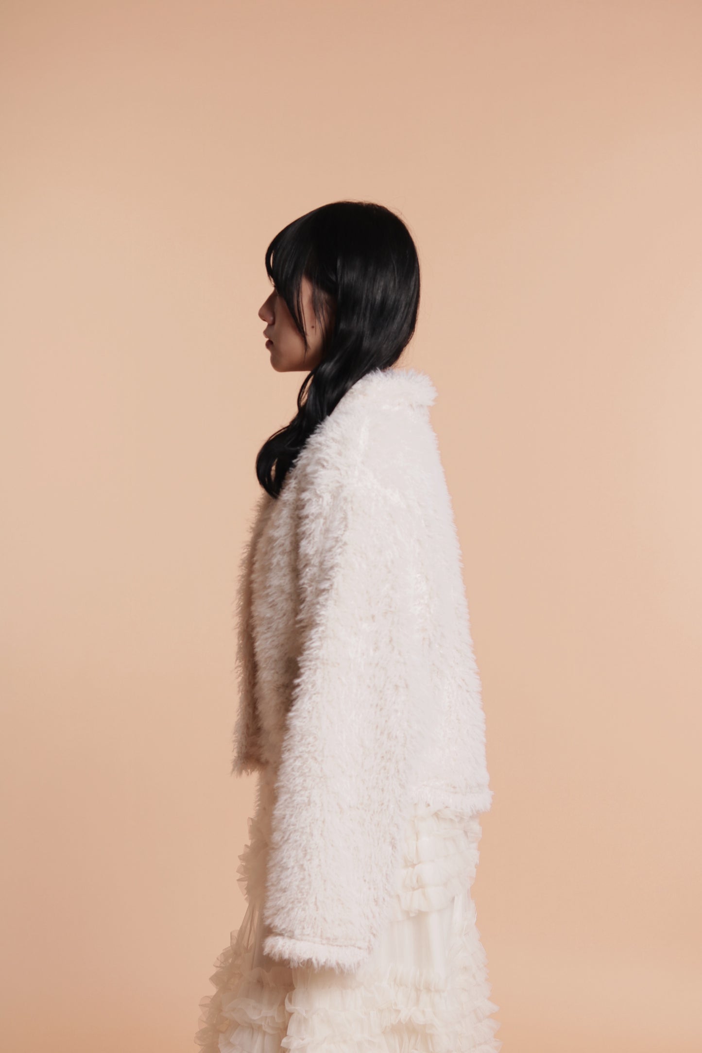 Fluffy Cardigan (Ivory)