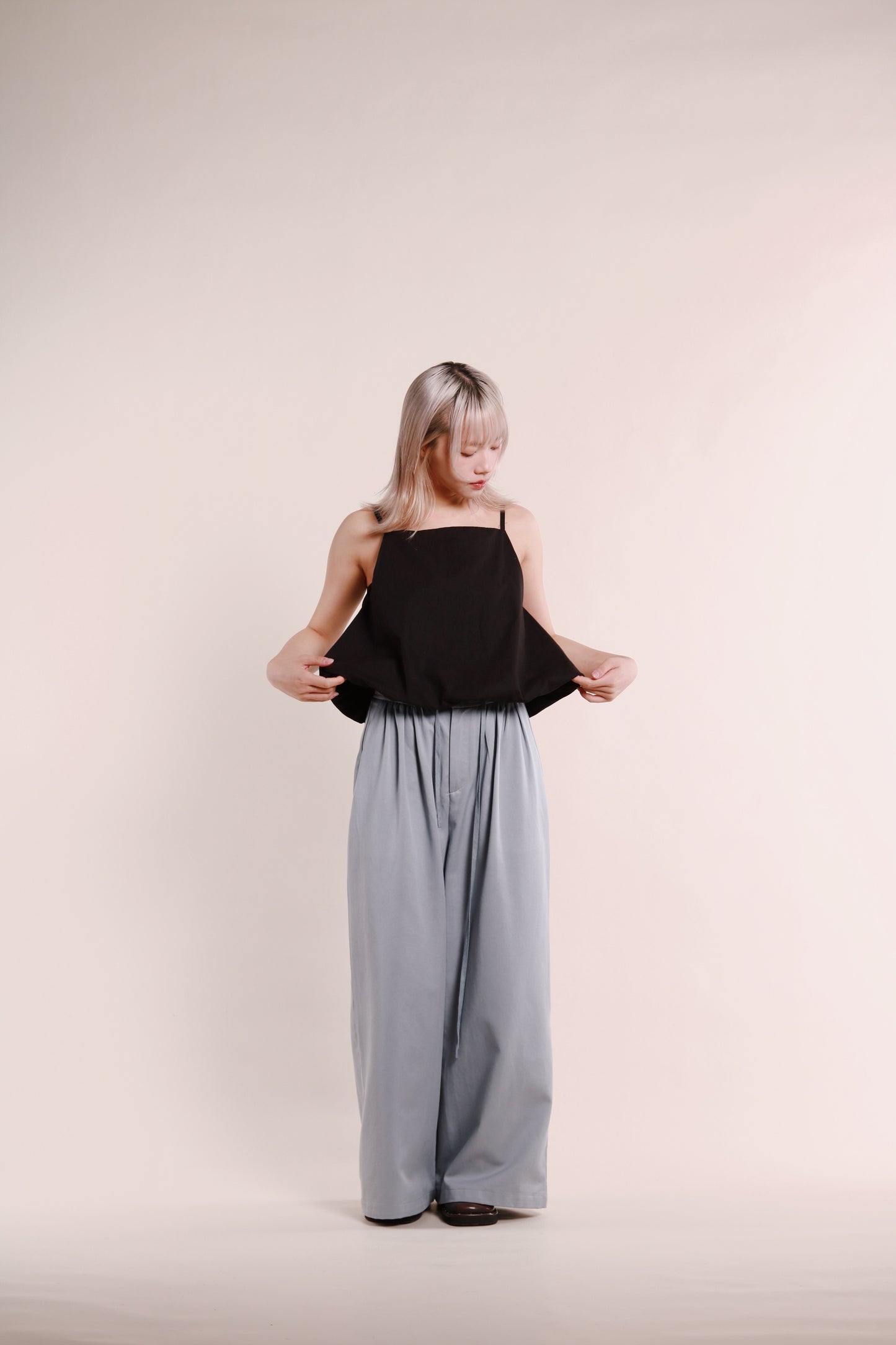 Renne Wide Leg Pants (Blue)