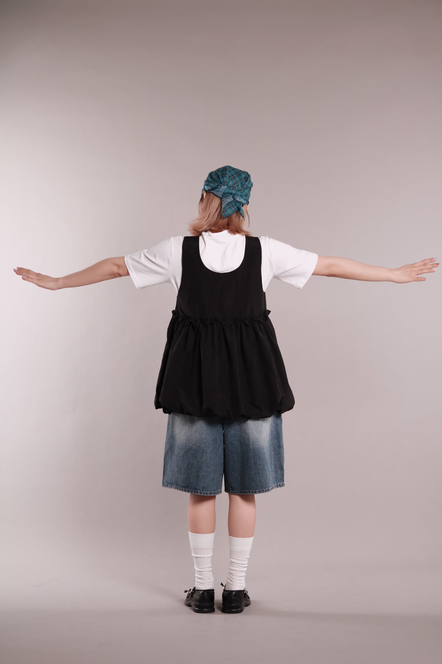 Mock Neck Tee (White)