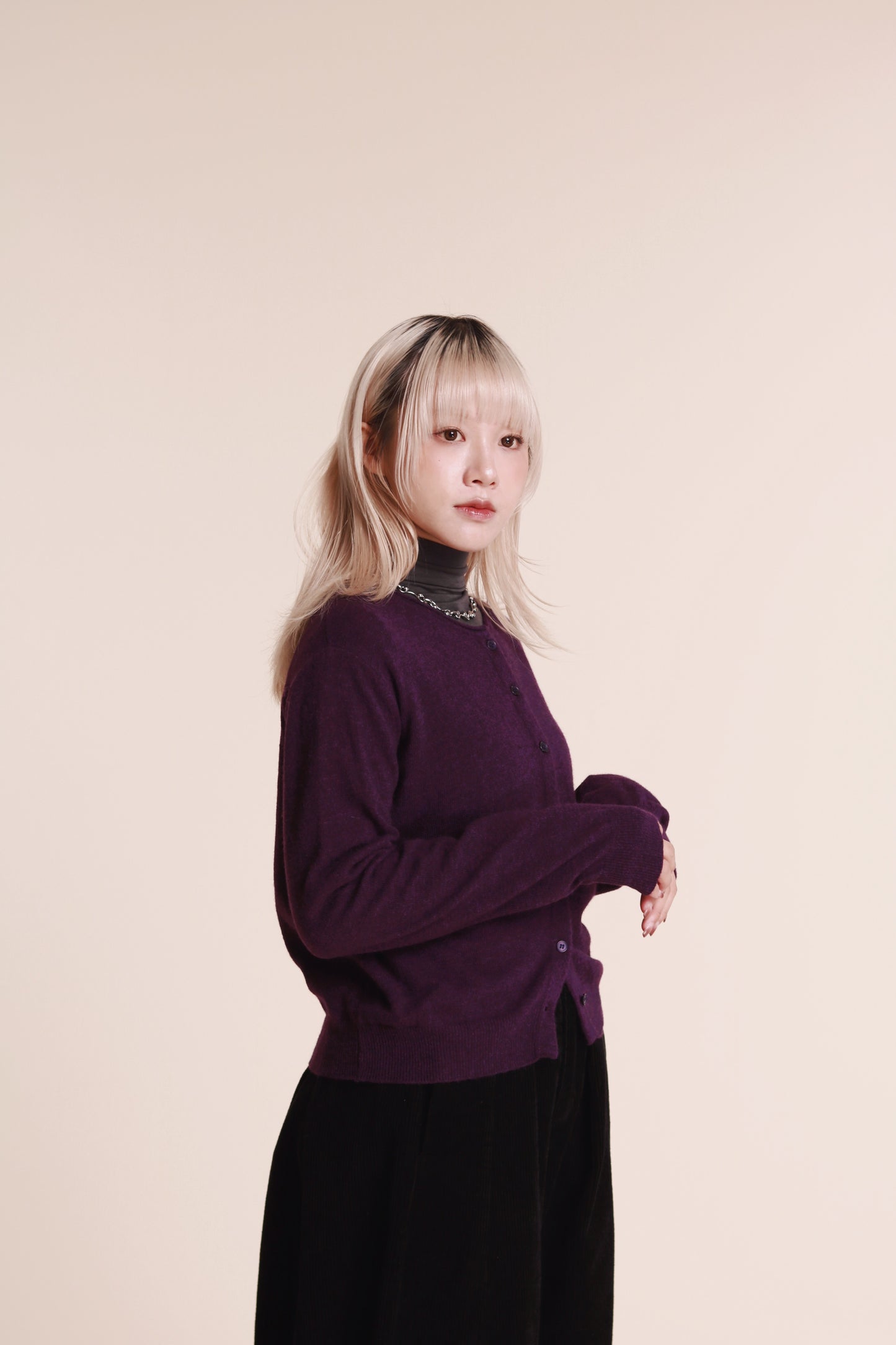 90s Cardigan (Purple)