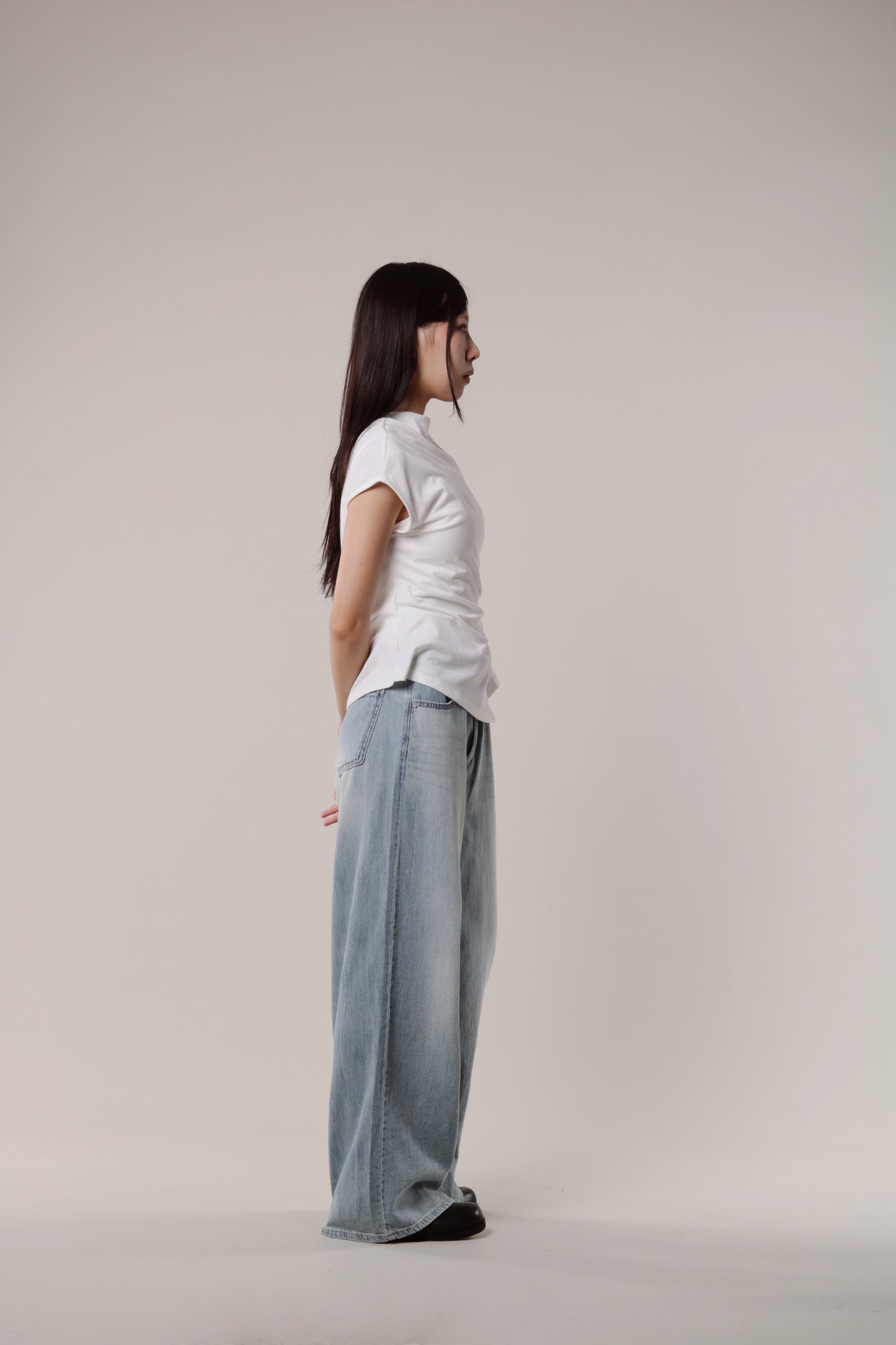 Borg Gathered Tee (Ivory)