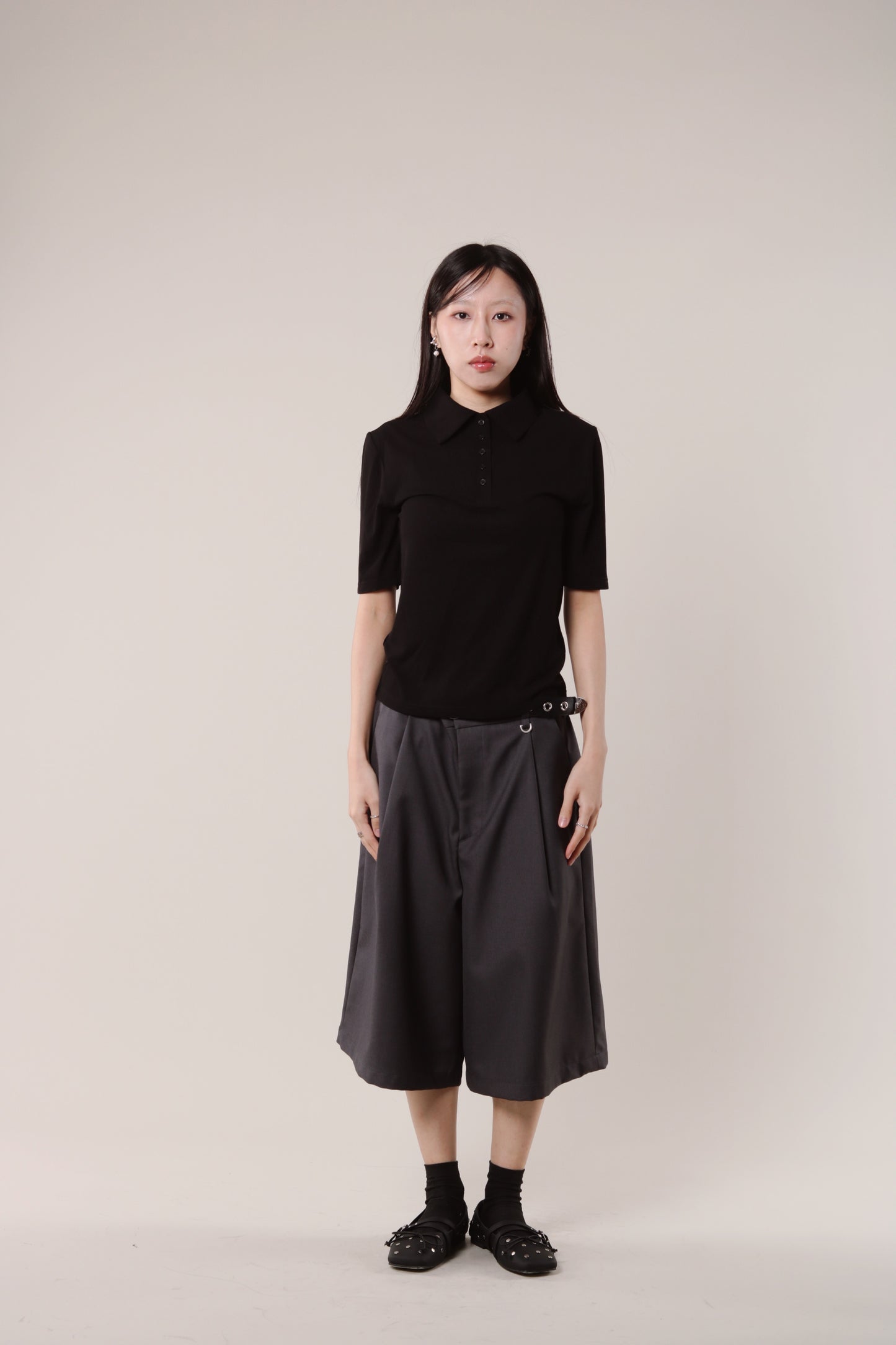 Summer Polo Tee (Black)