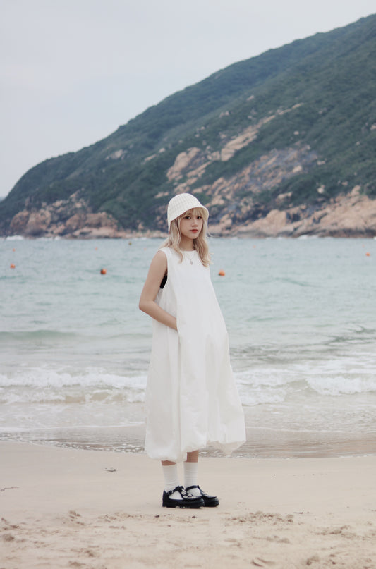 Bubble Cloud Dress (White)