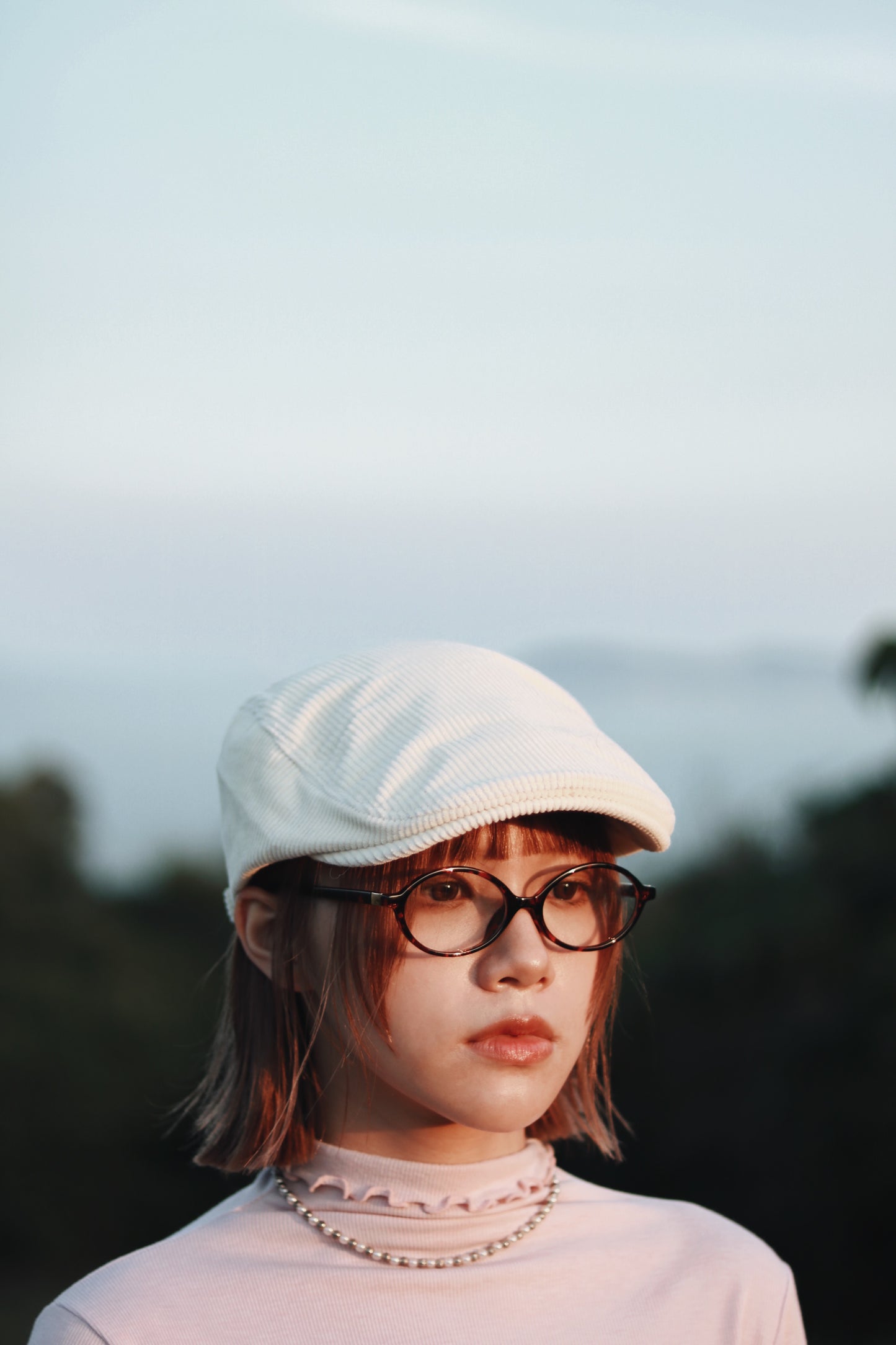 Corduroy News Cap (Ivory)