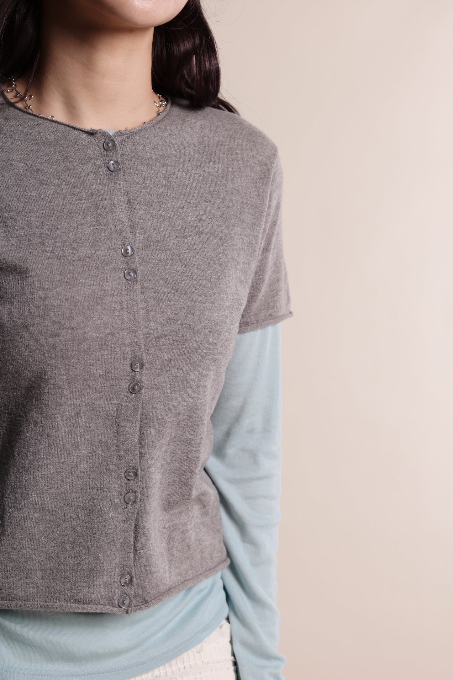 Mini Cardigan (Grey)