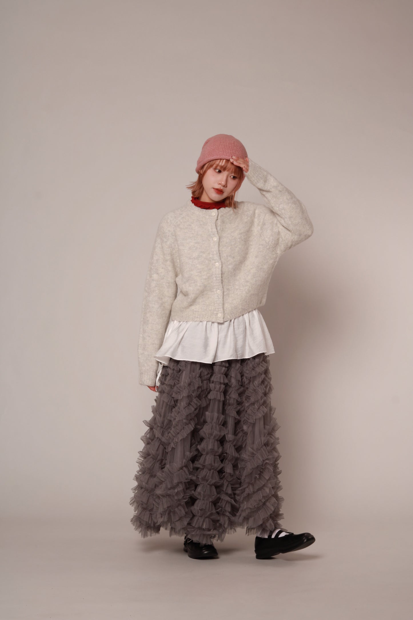 Grandma Cardigan (Light Grey)