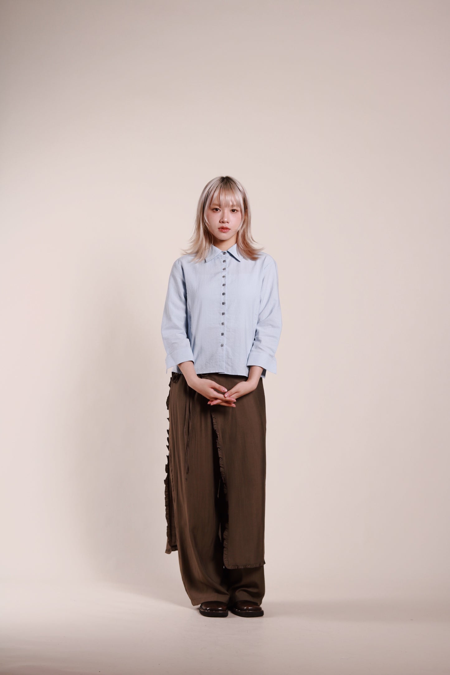 Wanda Layered Pants (Brown)