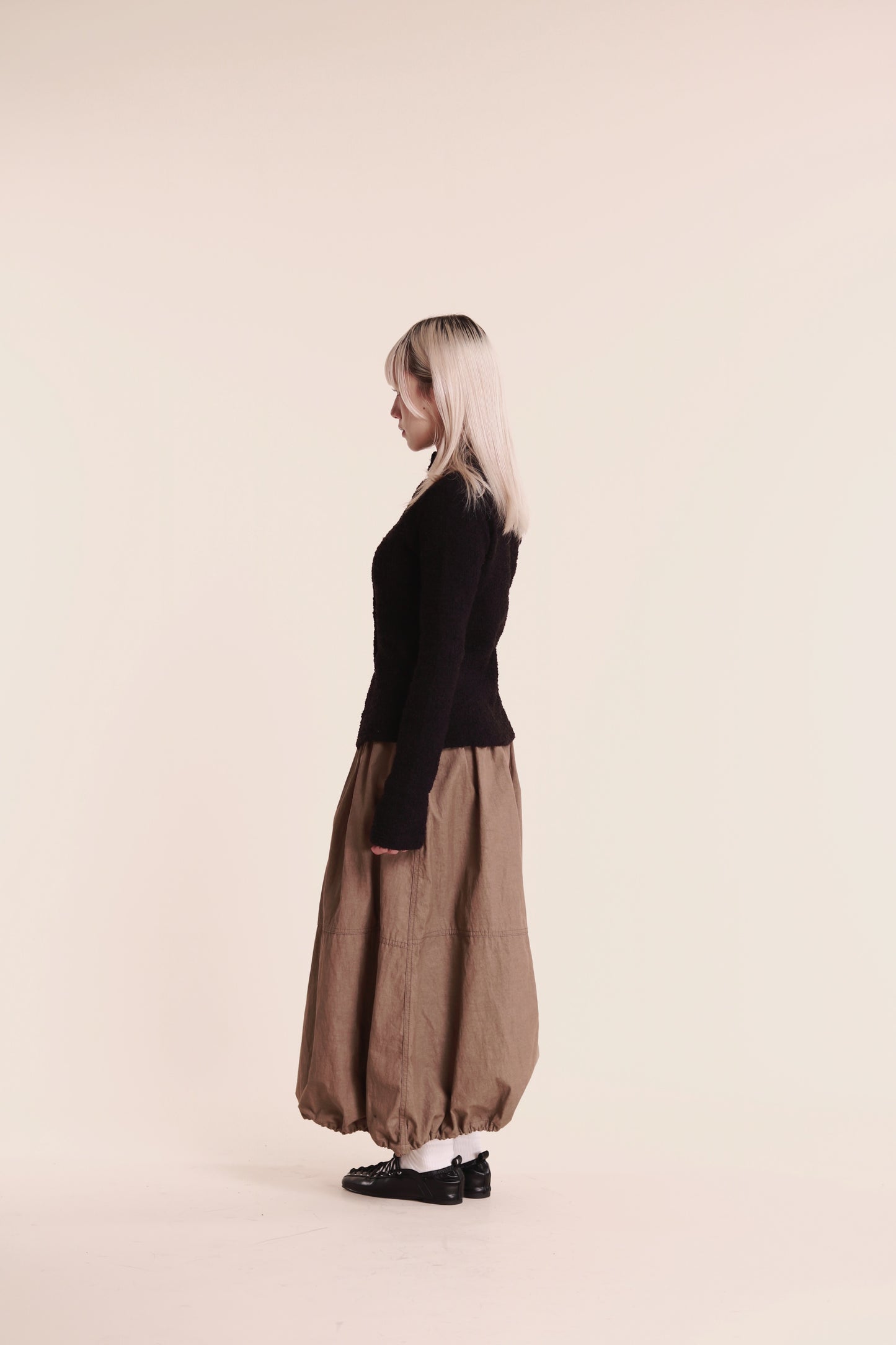Winter Bubble Cloud Skirt (Beige)