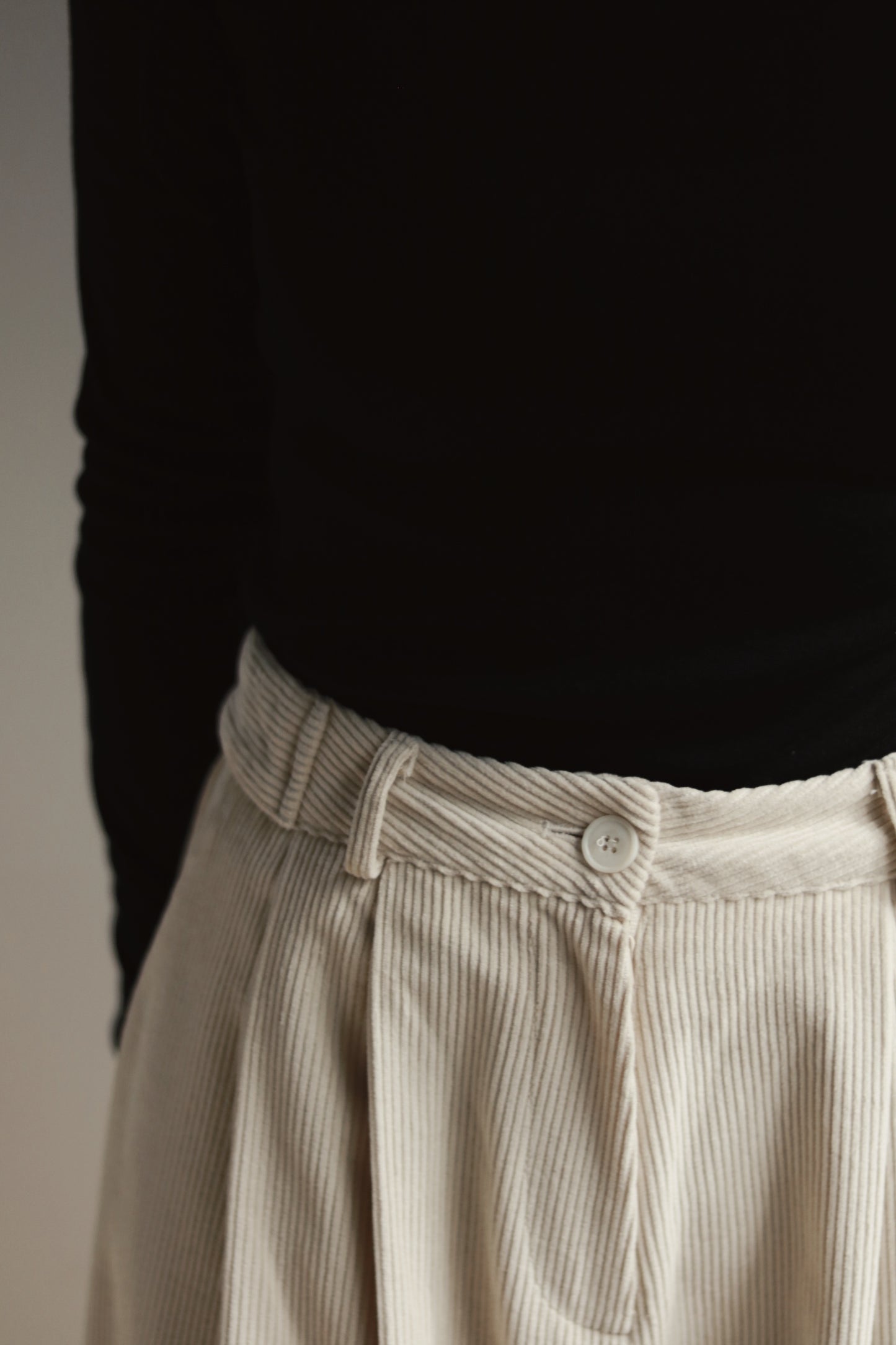 Corduroy Pants (Ivory)