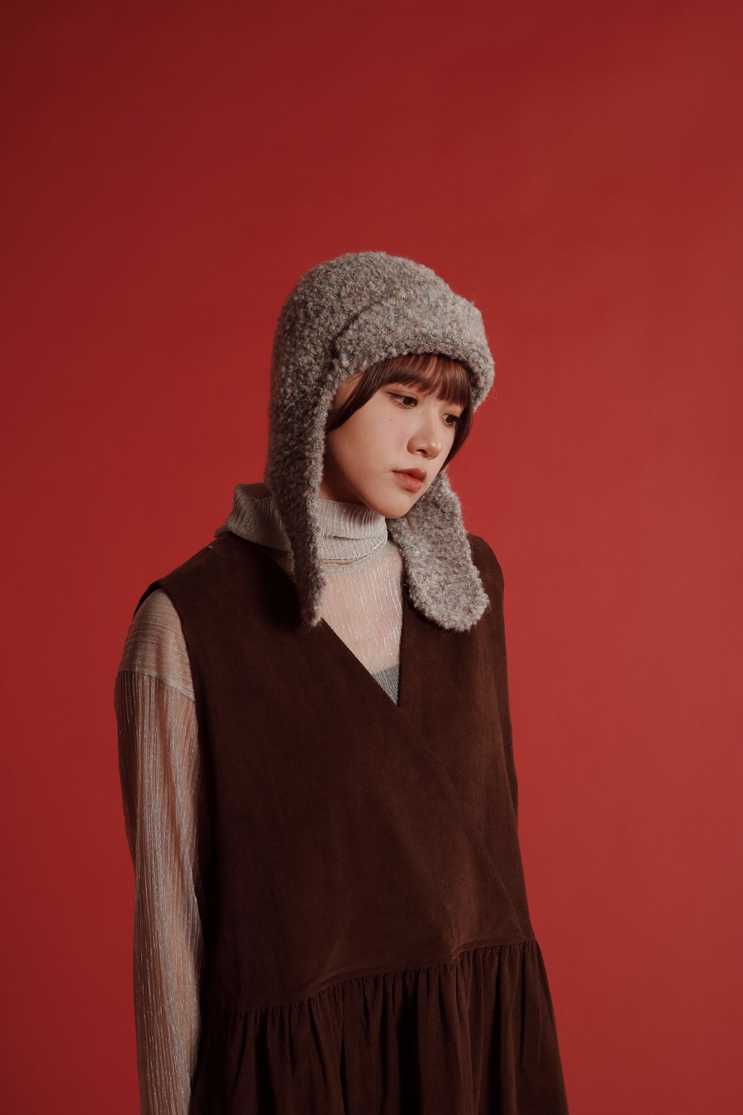 Flaps Beanie (Black/Brown/Grey/White)