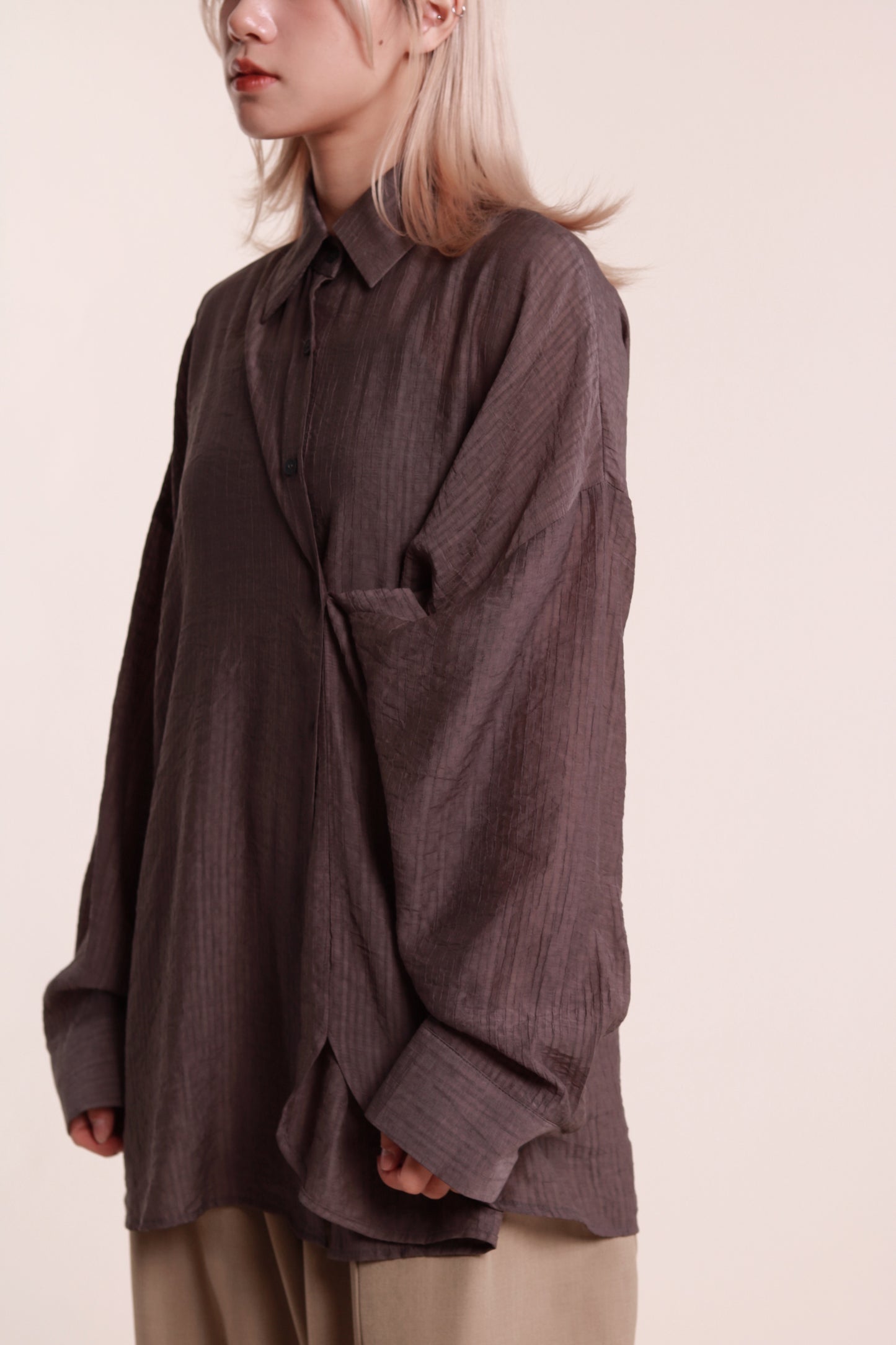Softy Oversize Shirt (Charcoal)
