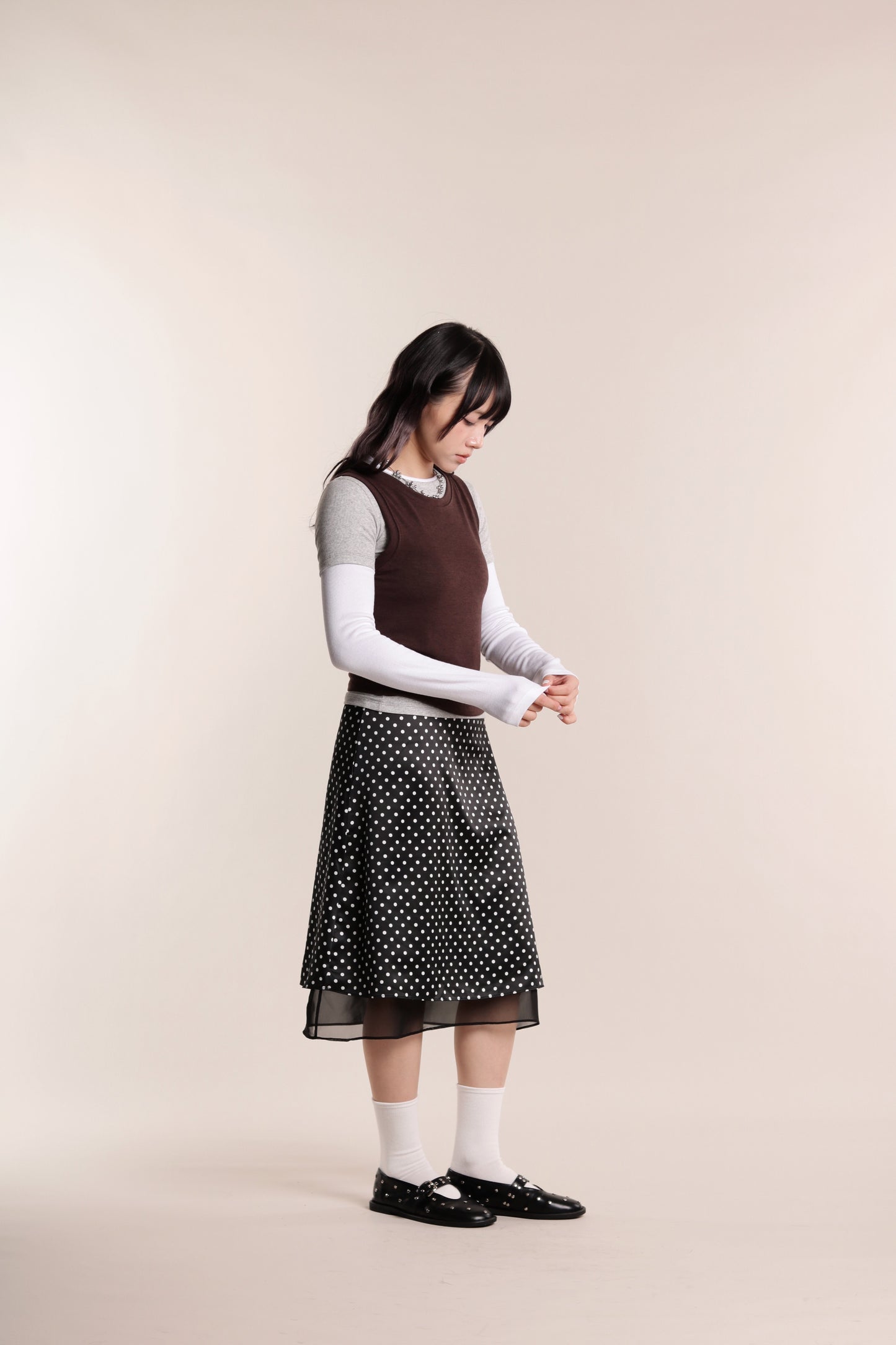 Aria Layered Top (Brown)
