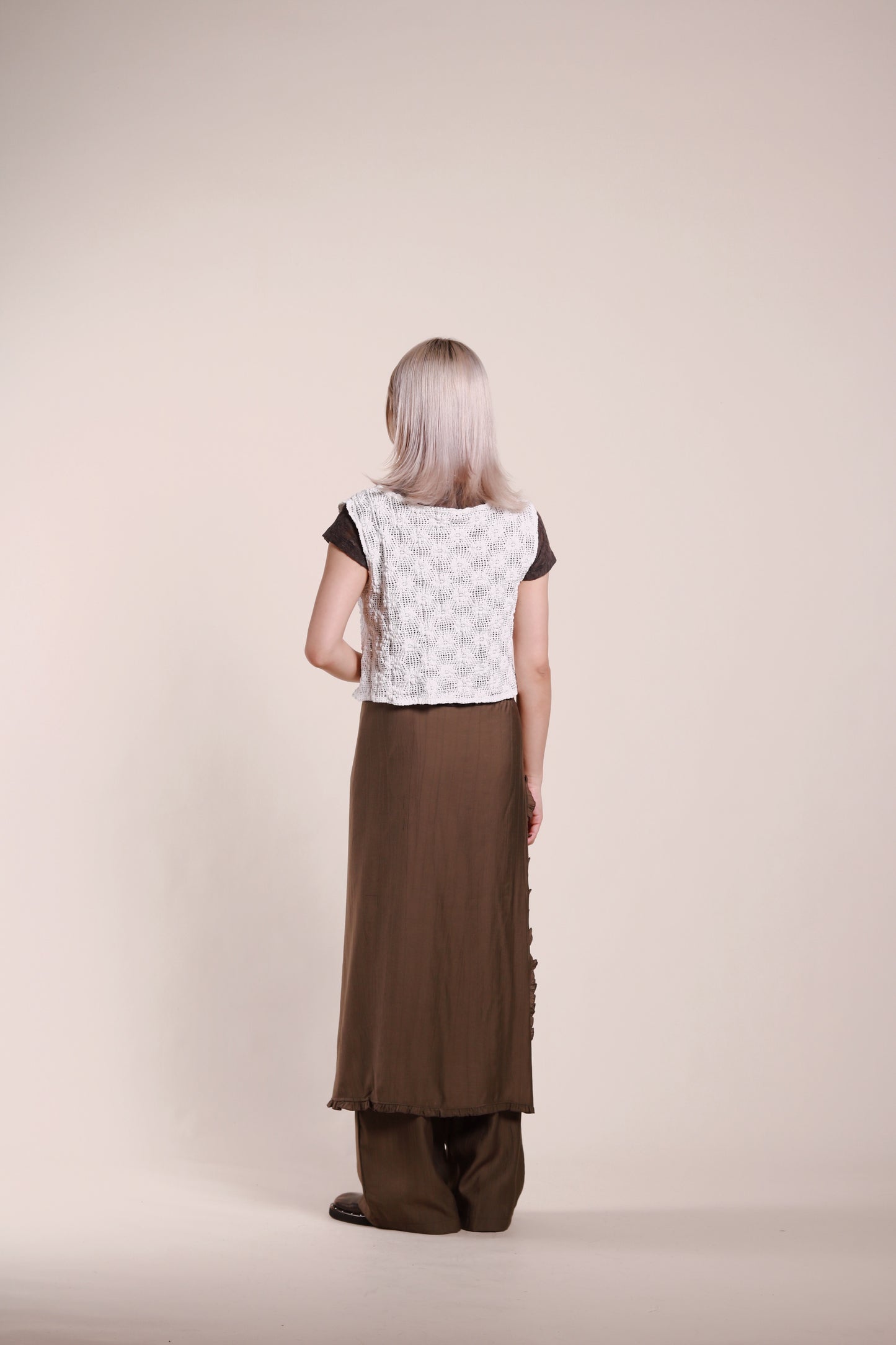 Wanda Layered Pants (Brown)