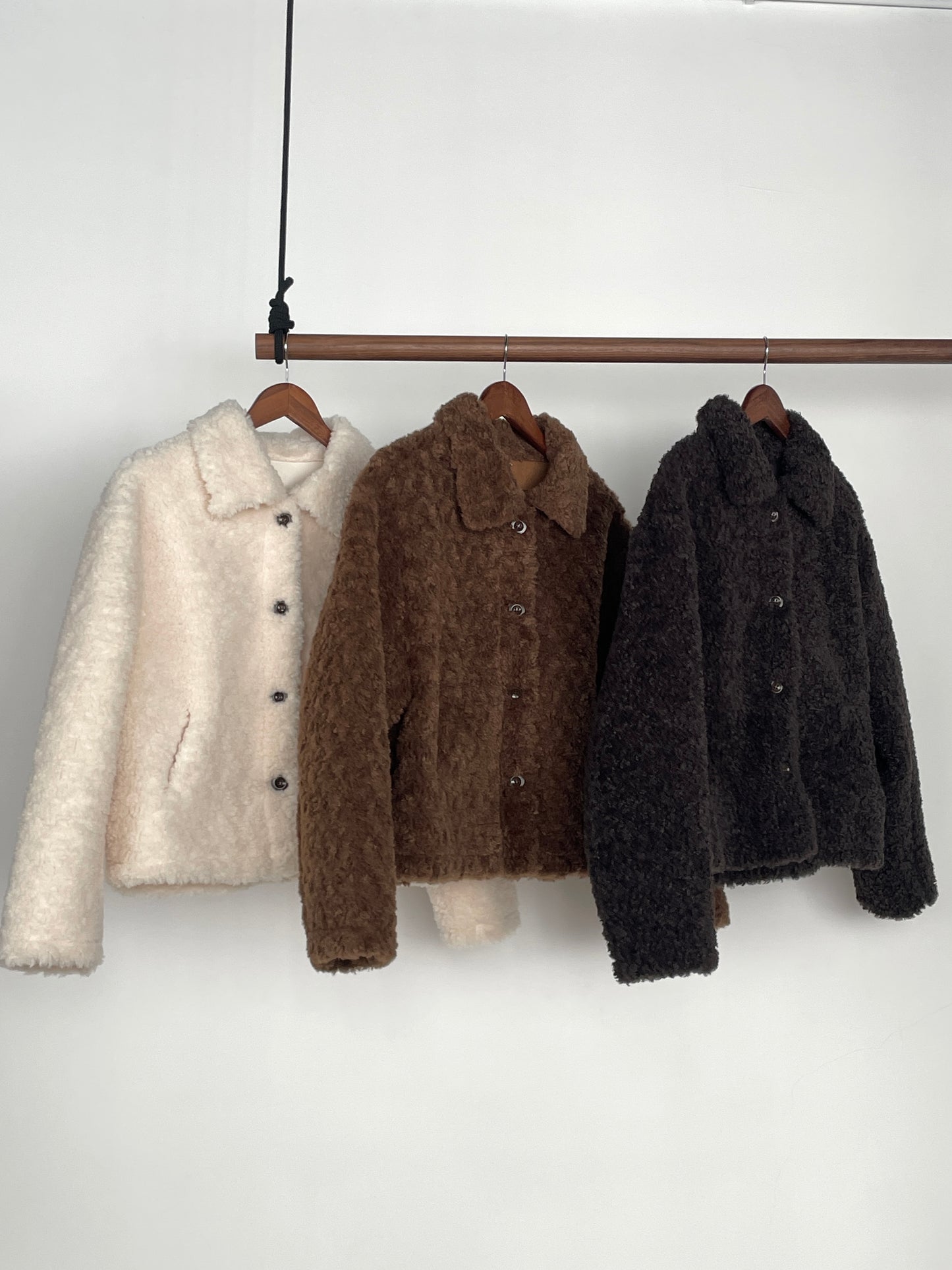 Teddy Bear Jacket (Ivory)