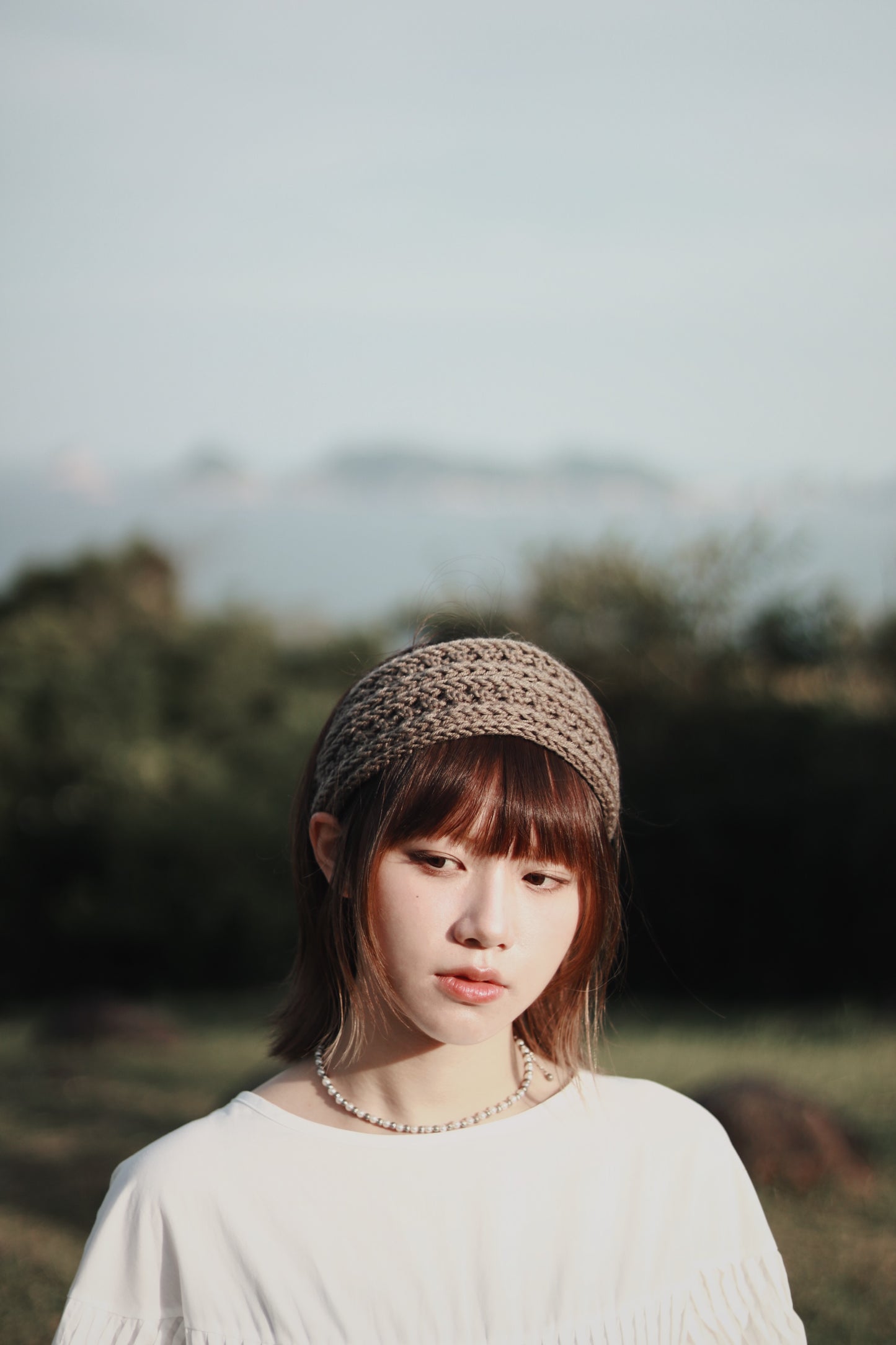 Ribbon Headband (Black/Brown/Grey/Ivory/Pink)