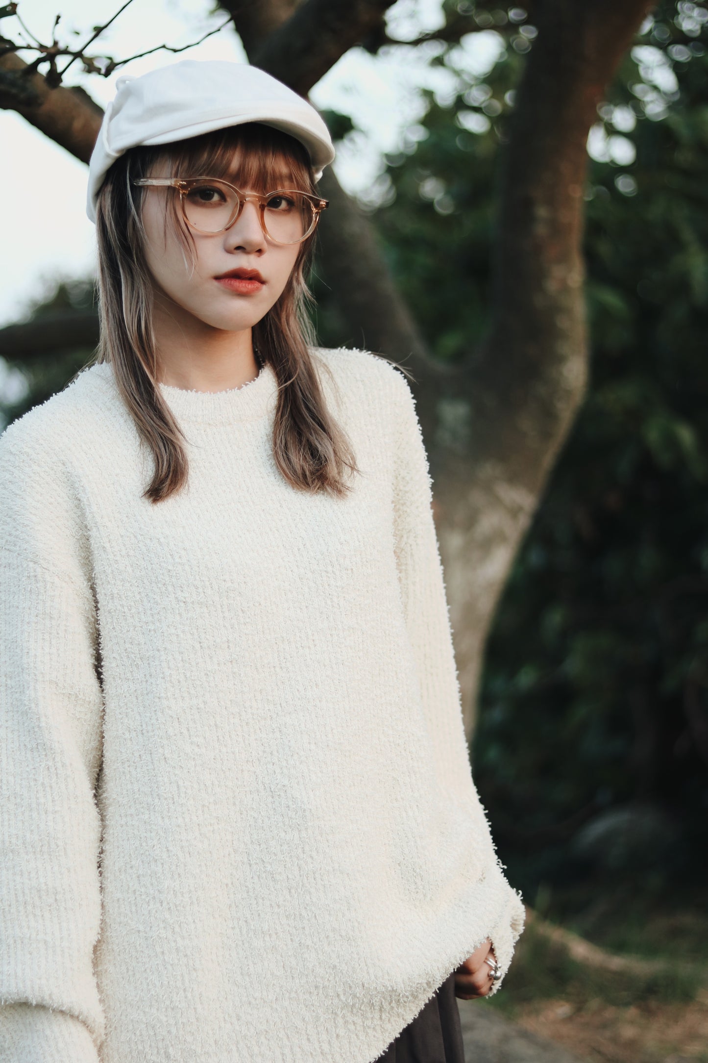 Oversized Knit Top (Butter)