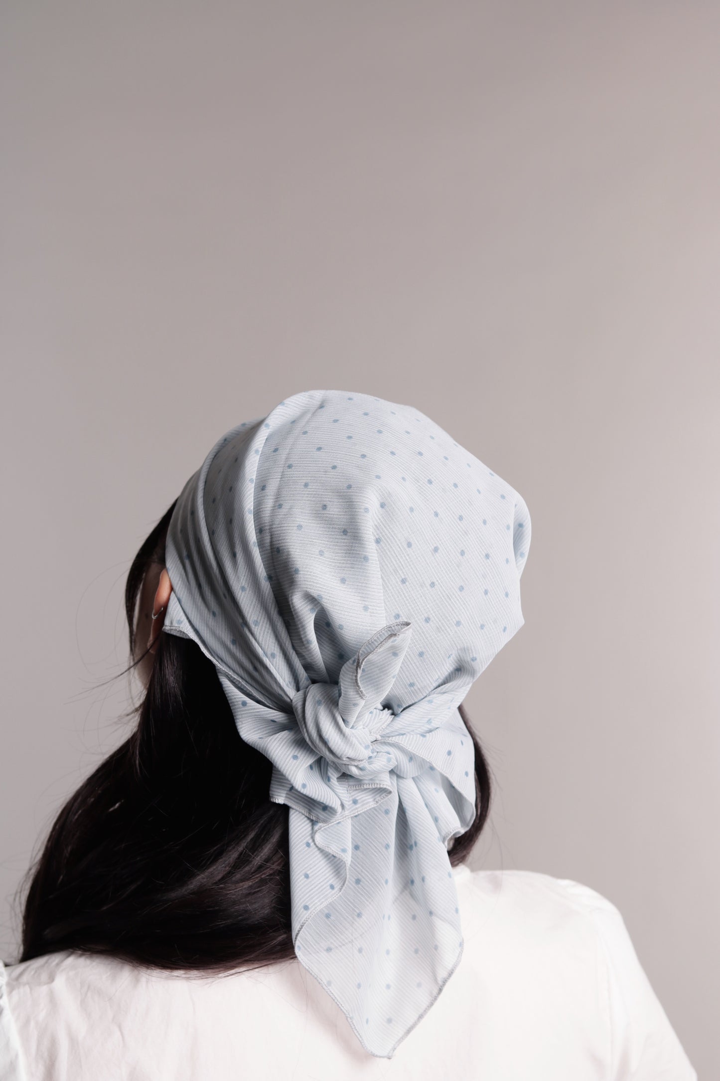 Polka Dot Scarf (Sky)