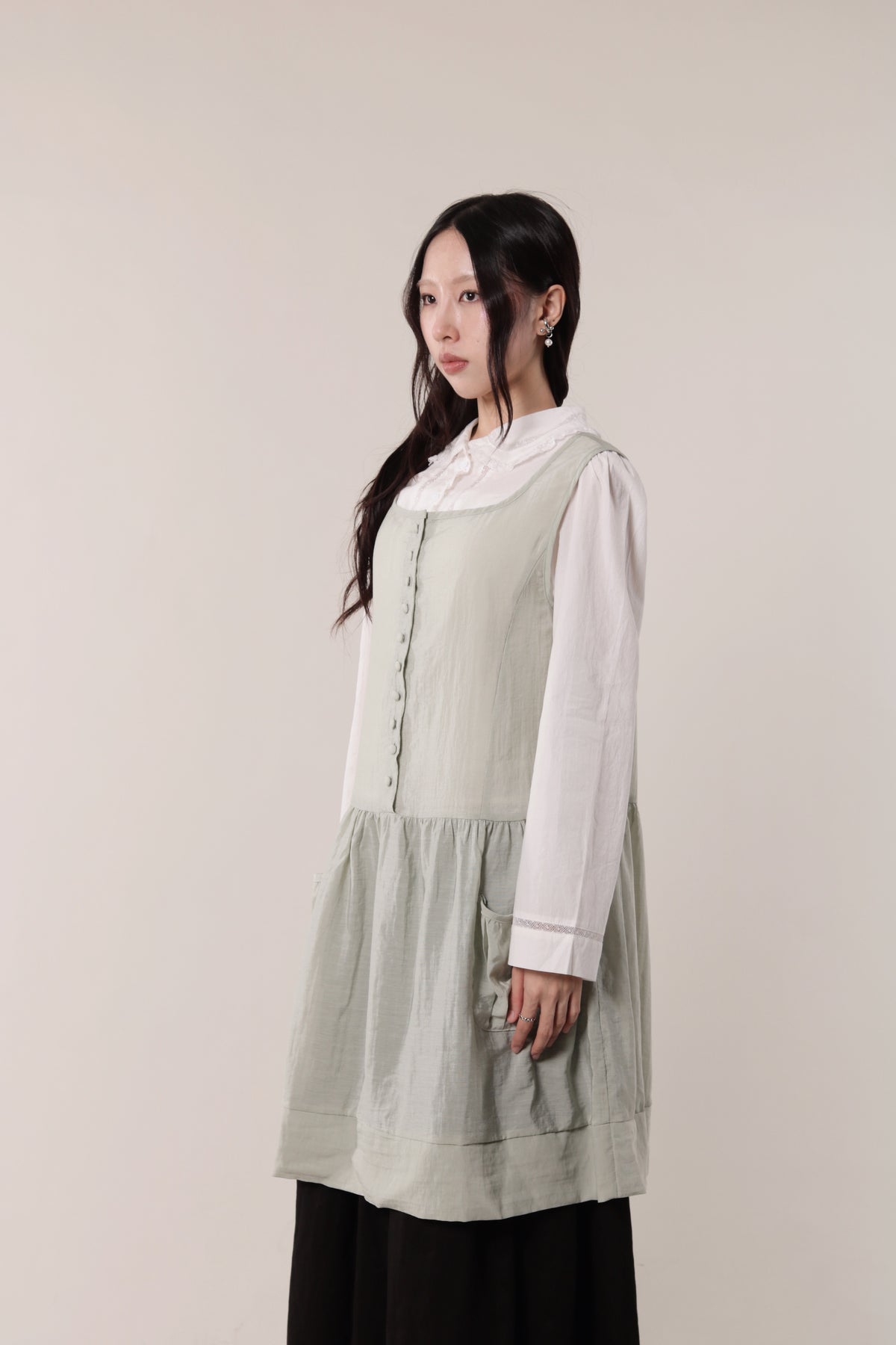 Retro Pocket Dress (Mint)
