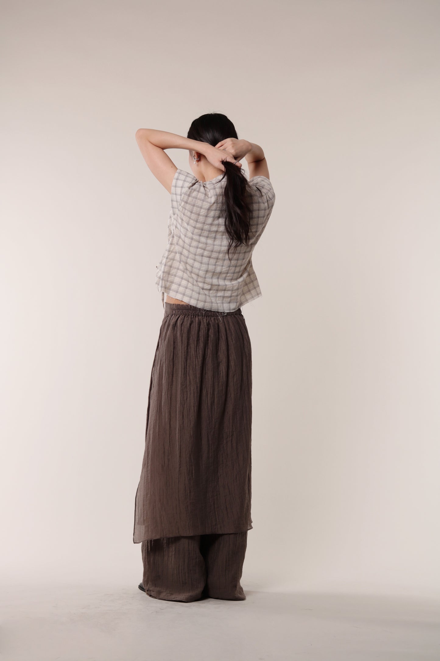 Layered Pants (Brown)