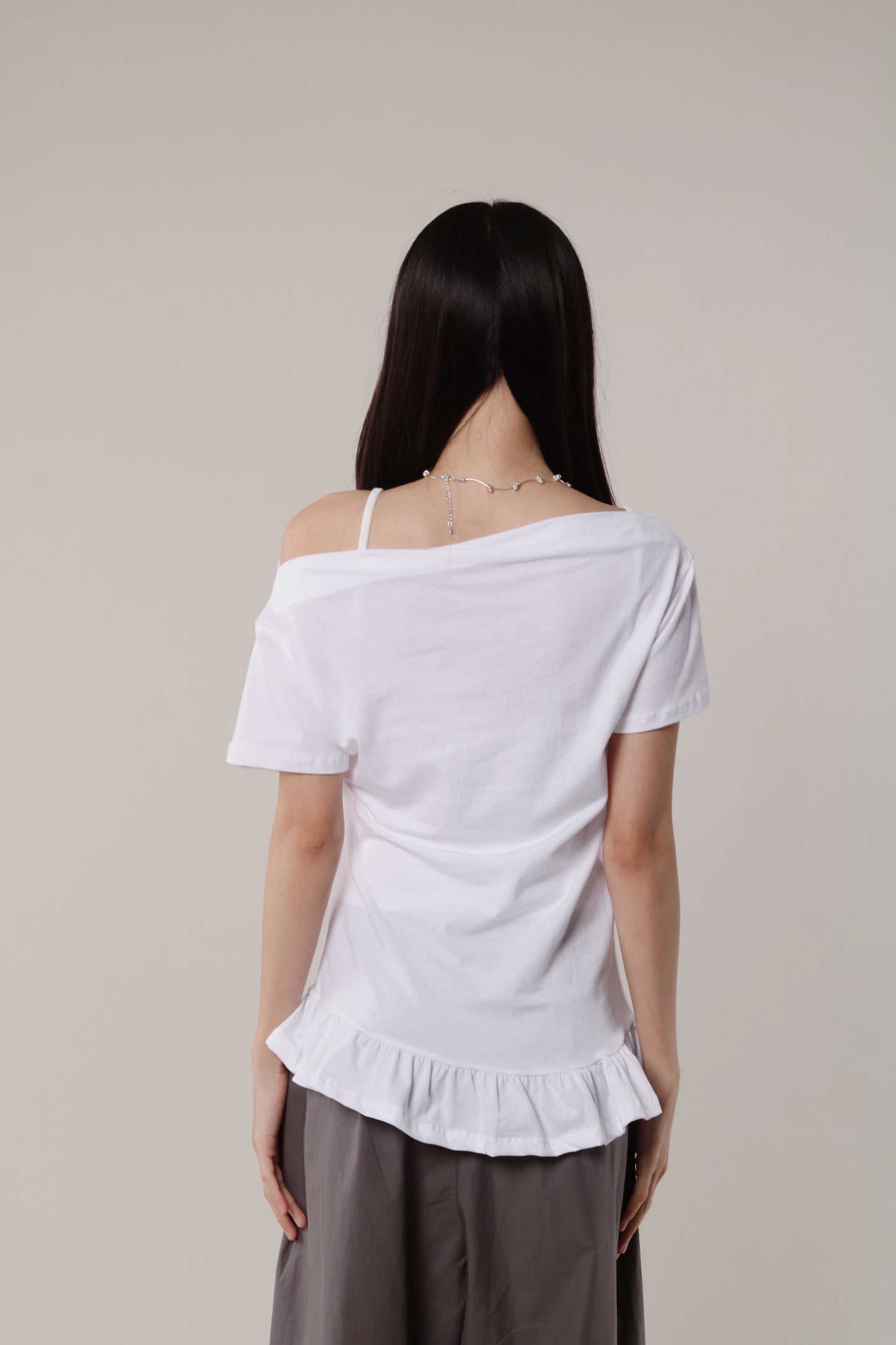 Ruffle Top (White)
