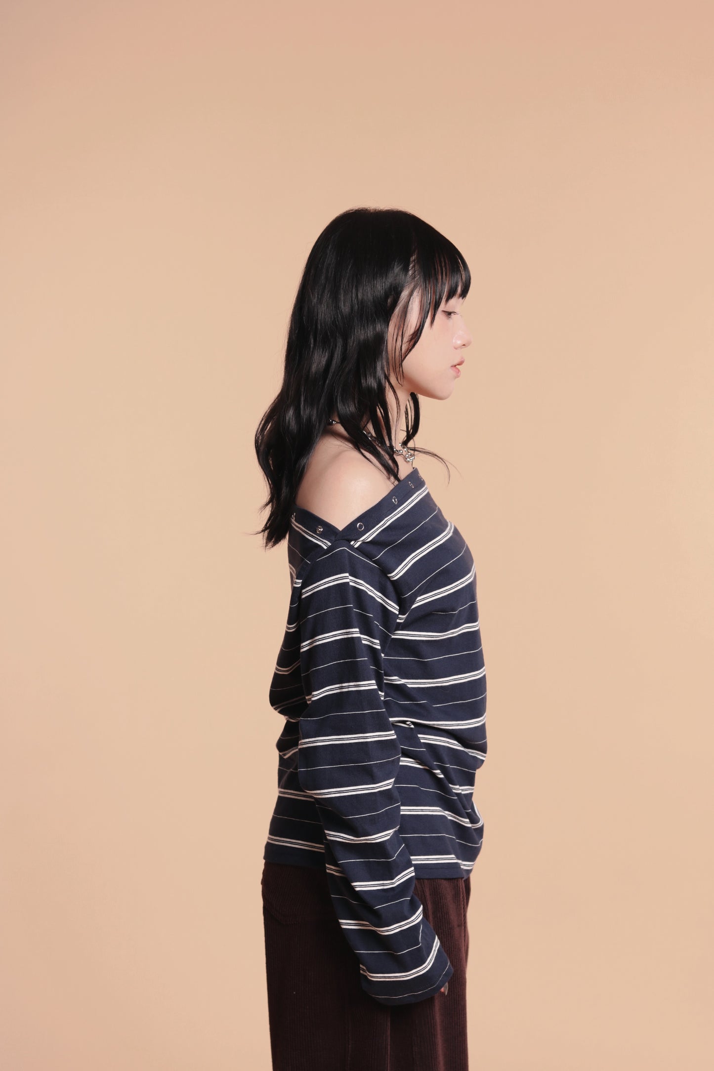 Striped Top (Navy)