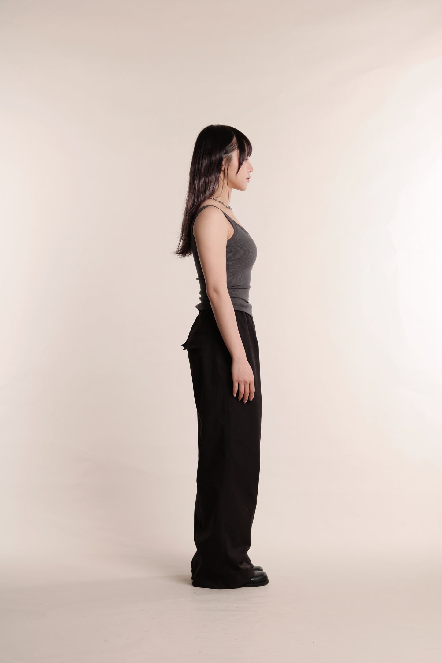 Square Neck Bra Top (Charcoal)