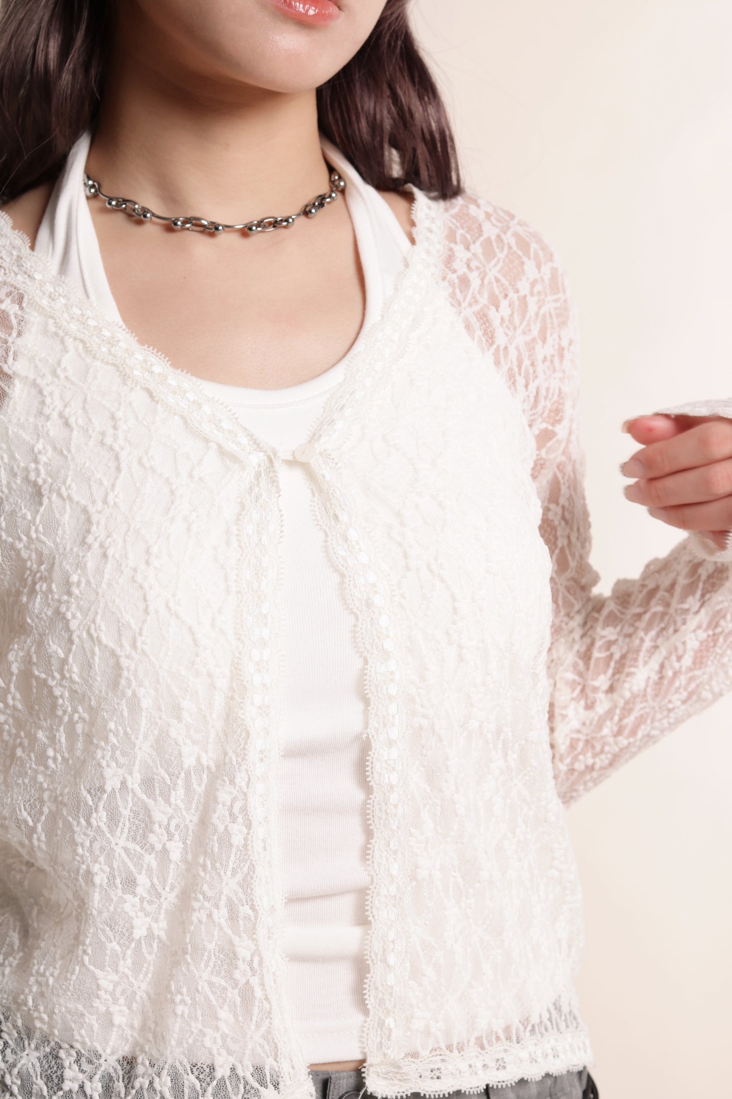 Halter Bra Top (White)