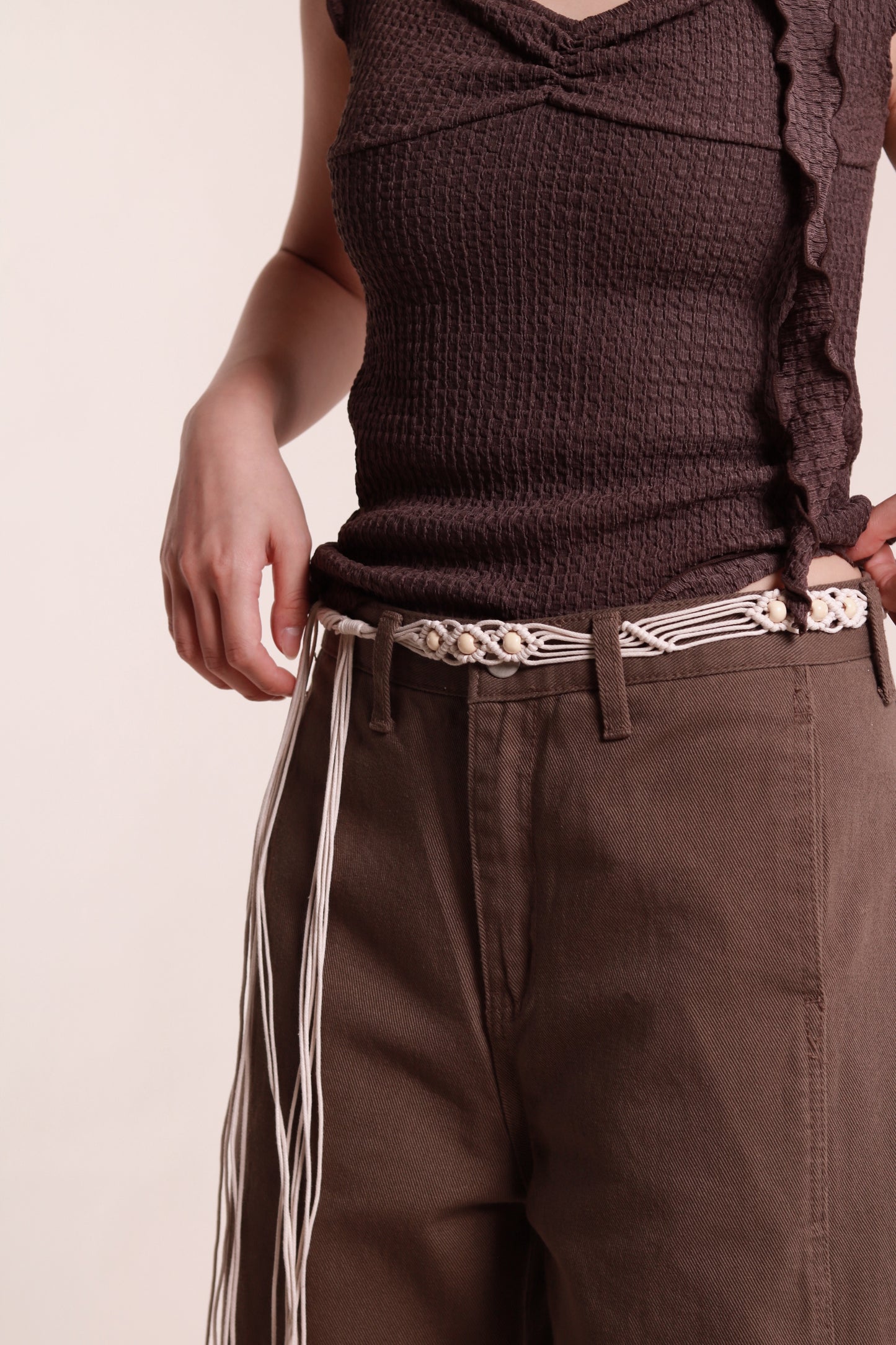 Boho Belt (Brown/Ivory)