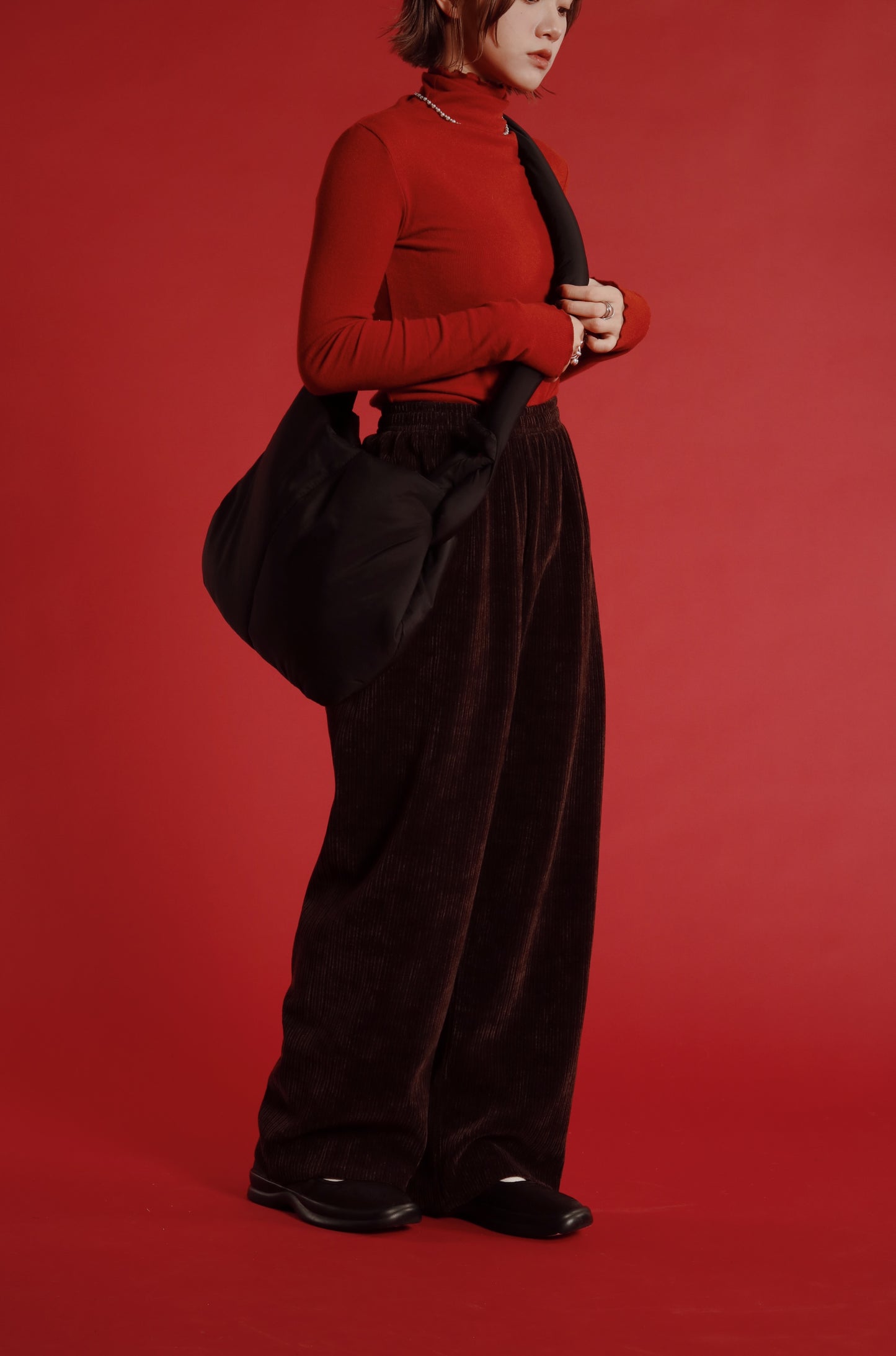 Doll Cloud Bag (Black/Brown/Ivory)