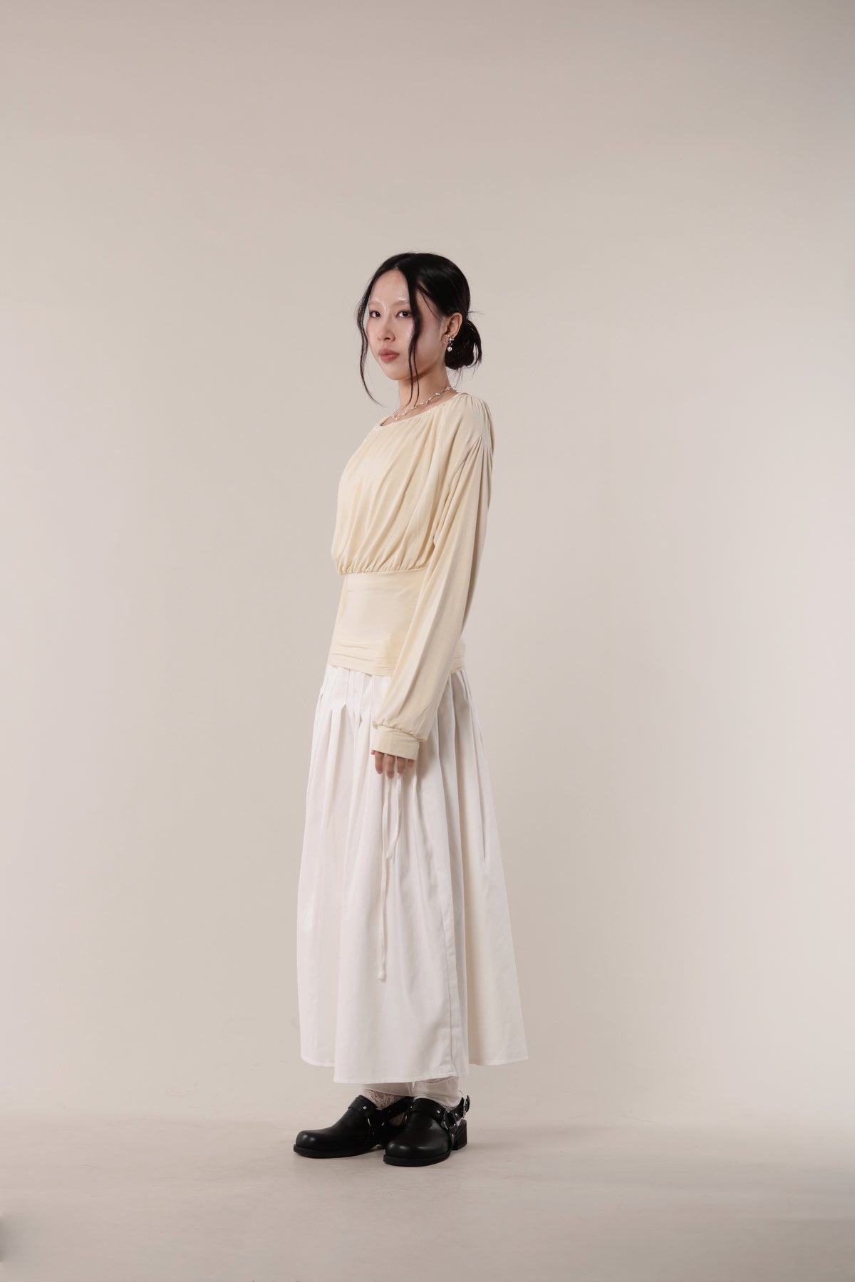 Luna Gathered Top (Yellow)