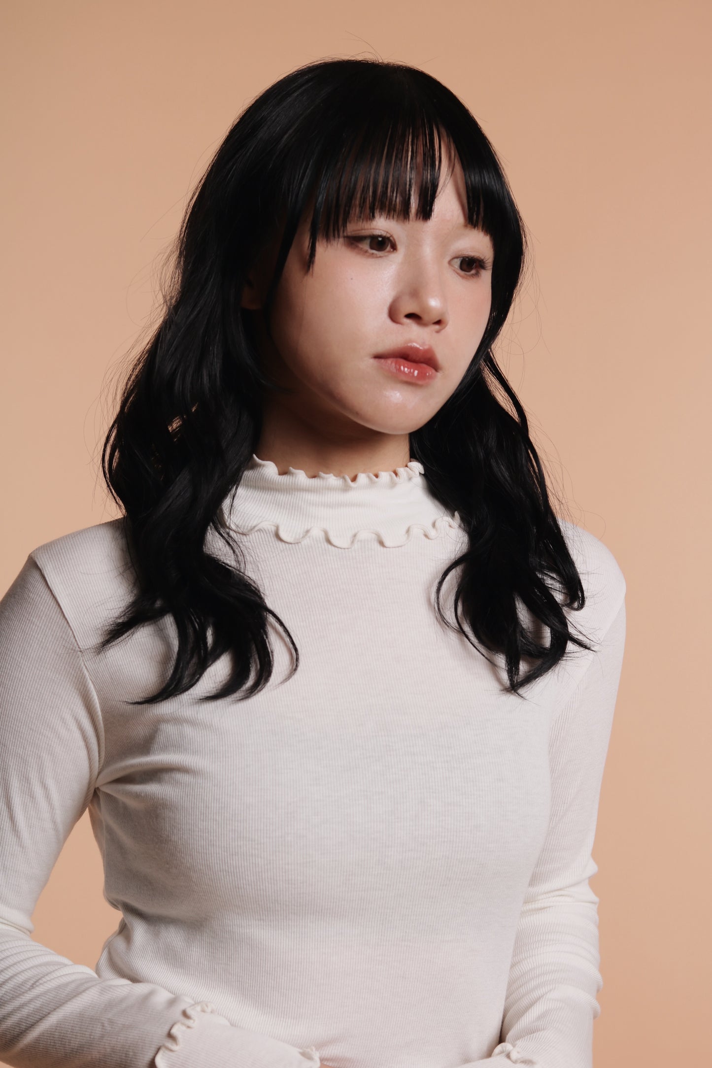 Double Ruffle Top (Ivory)