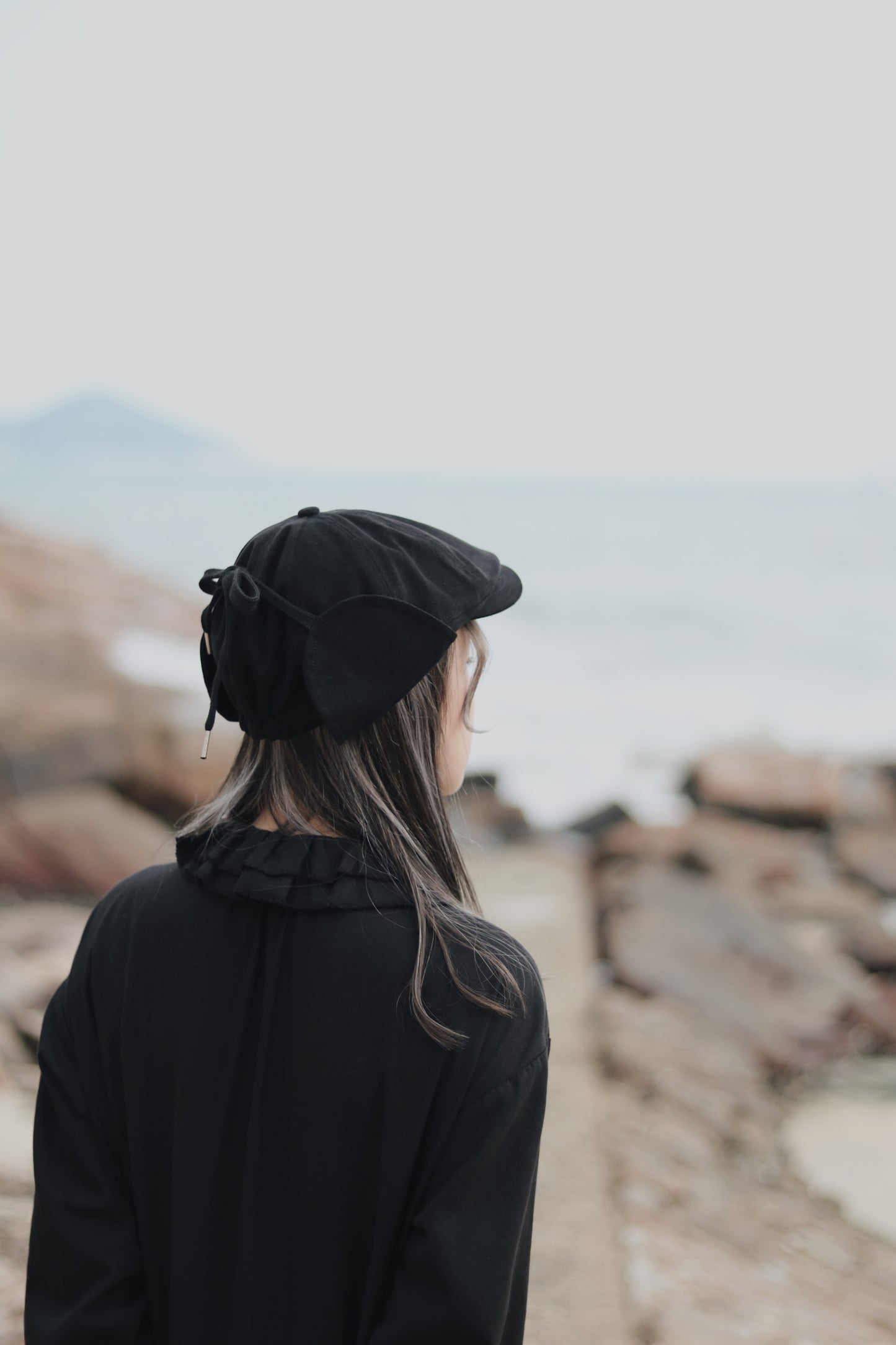 Snoopy Hat (Beige/Black/White)