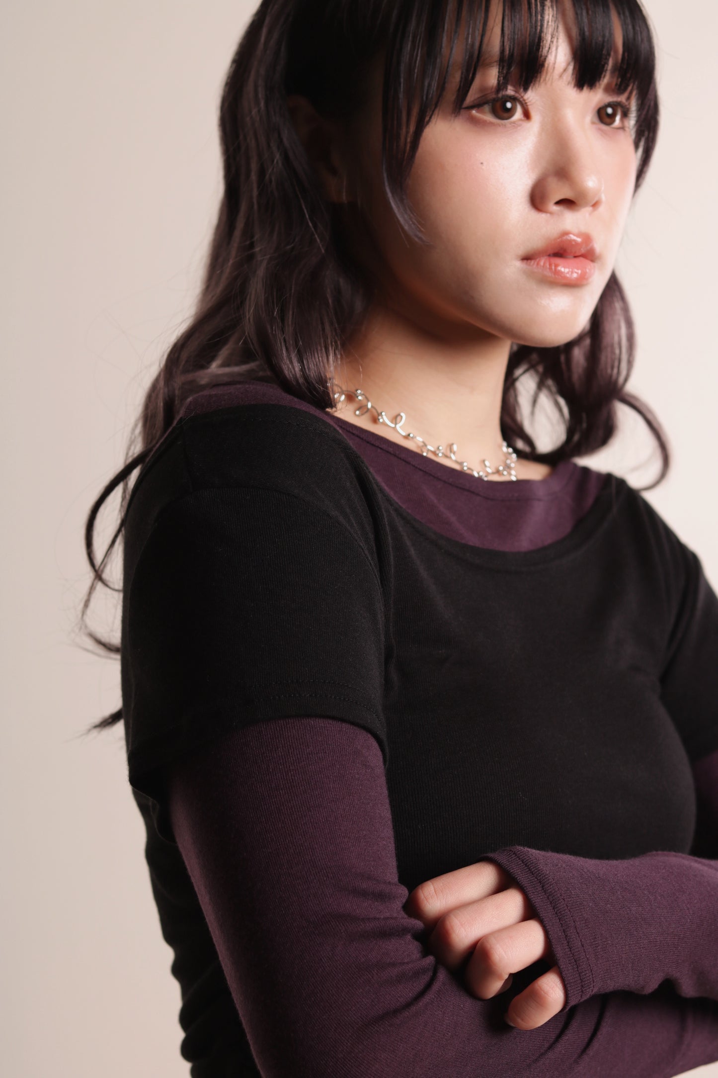 Mila Layered Top (Purple)